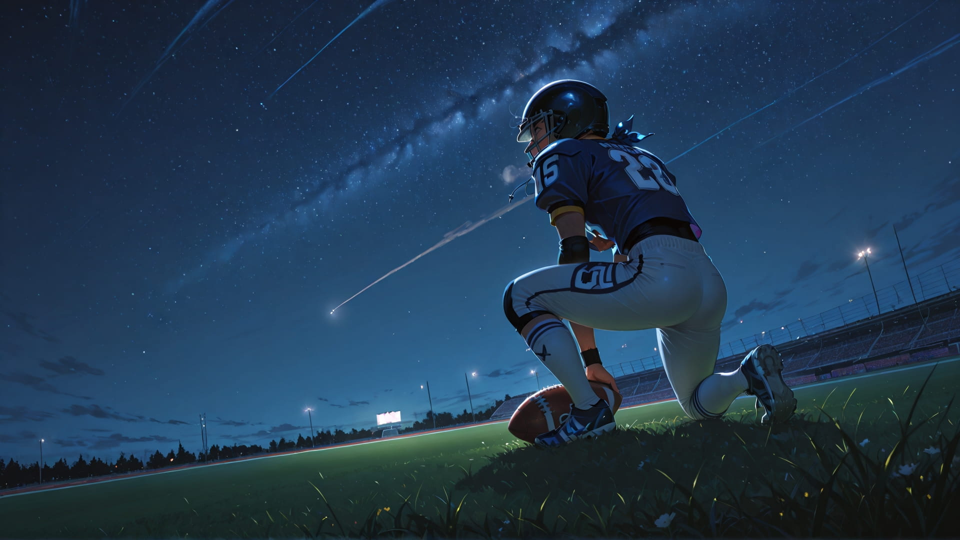 Brown Night Sky NFL smartphone wallpaper free download, vertical 16:9 format, Brown, Night, Sky, Spring 001