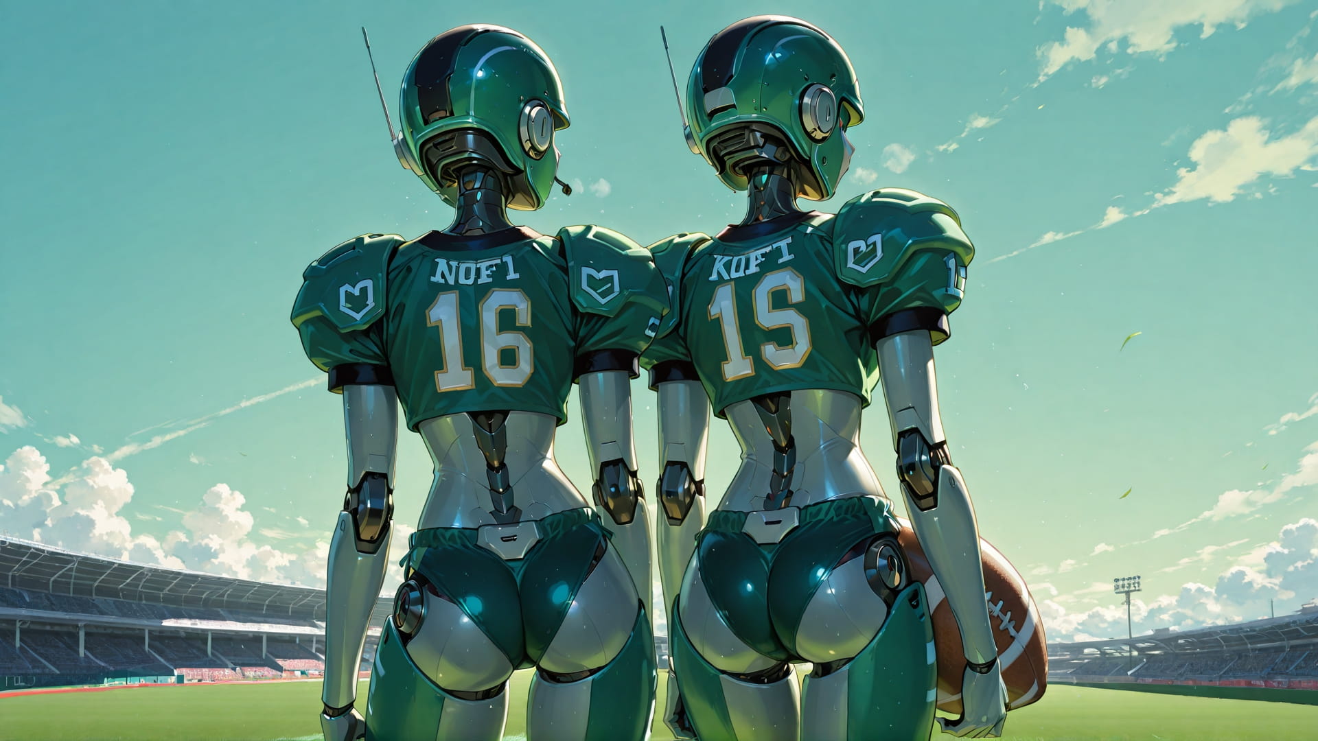 Green Afternoon Sky NFL smartphone wallpaper free download, vertical 16:9 format, Green, Afternoon, Sky, Summer