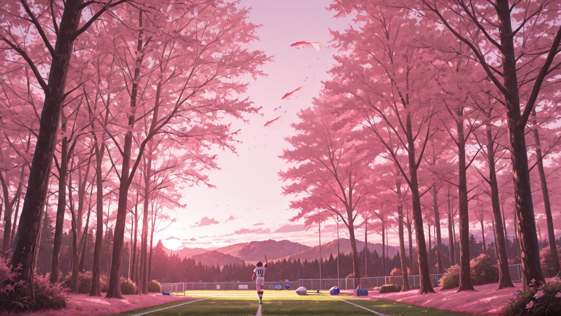 Pink Afternoon Nature NFL smartphone wallpaper free download, vertical 16:9 format, Pink, Afternoon, Nature, Summer