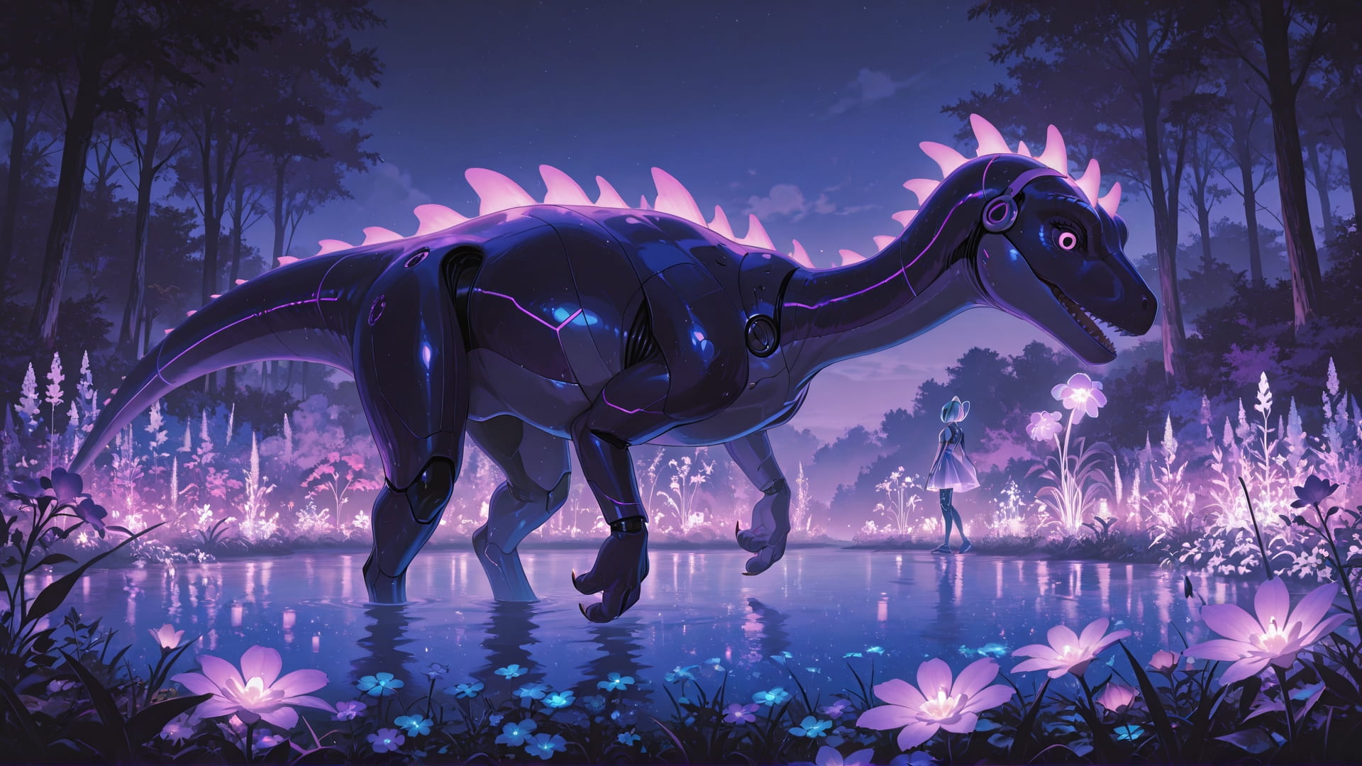 Purple Afternoon Nature Neon smartphone wallpaper free download, vertical 16:9 format, Purple, Afternoon, Nature, Summer