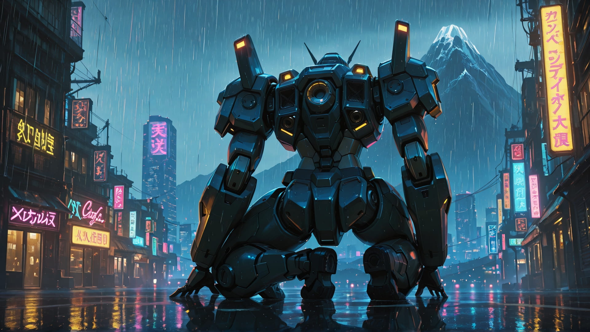 Yellow Afternoon Mountain Neon smartphone wallpaper free download, vertical 16:9 format, Yellow, Afternoon, Mountain, Summer