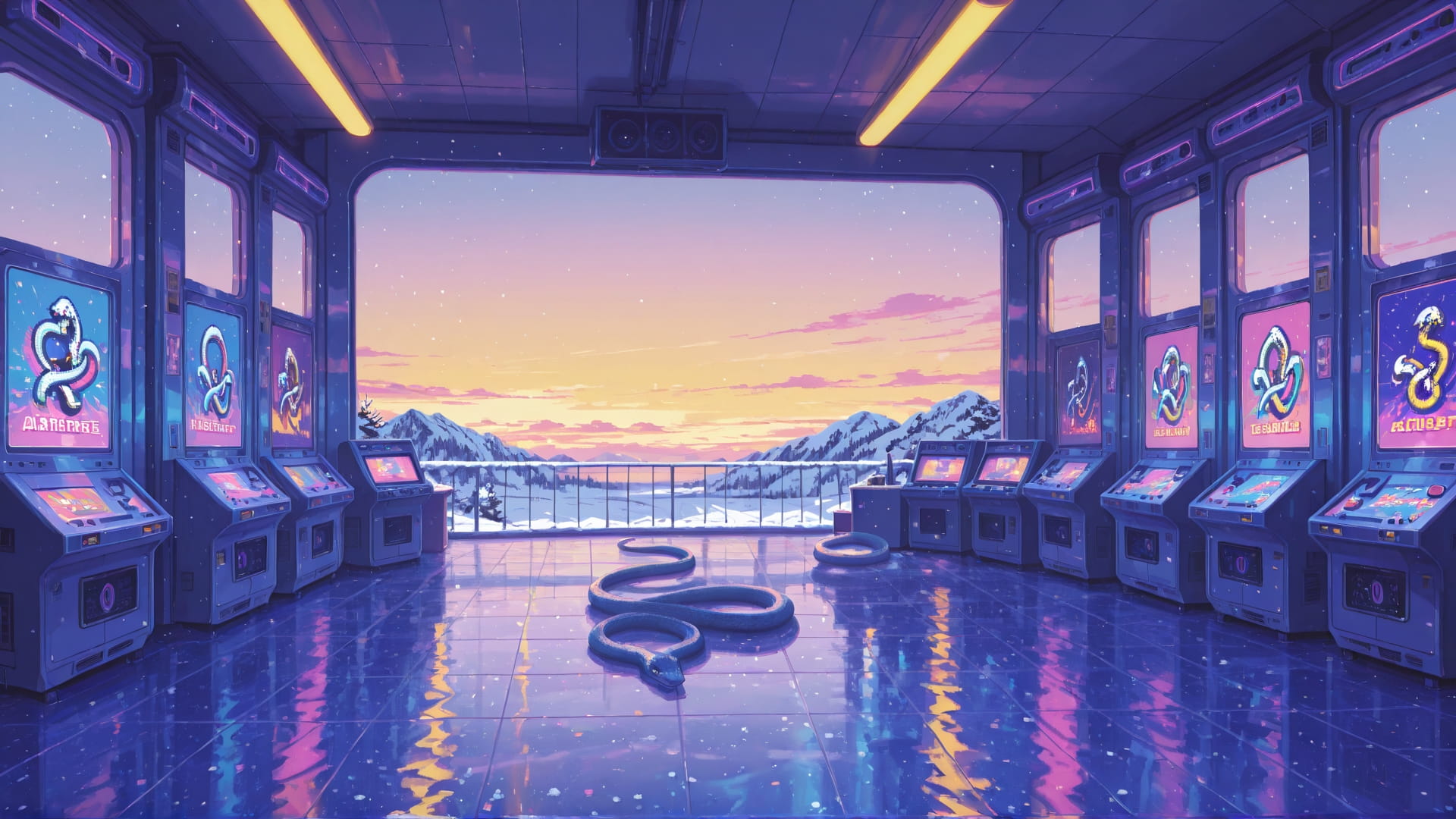 Yellow Afternoon Sky Neon smartphone wallpaper free download, vertical 16:9 format, Yellow, Afternoon, Sky, Winter