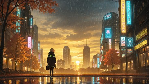 Yellow Sunset Nature Neon smartphone wallpaper free download, vertical 9:16 format, Yellow, Sunset, Nature, Autumn 001