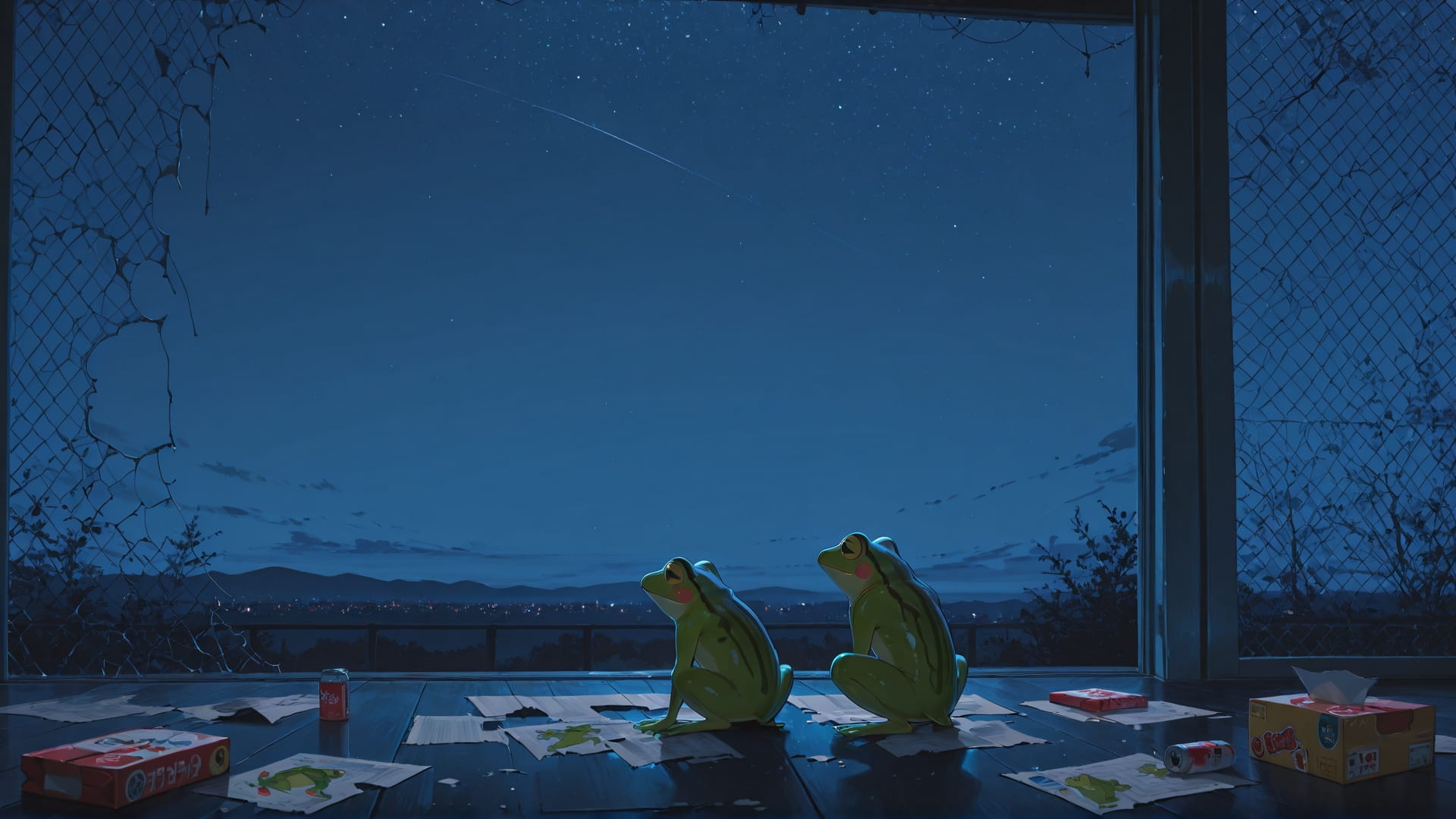 Blue Night Sky NotesAppChic smartphone wallpaper free download, vertical 16:9 format, Blue, Night, Sky, Spring