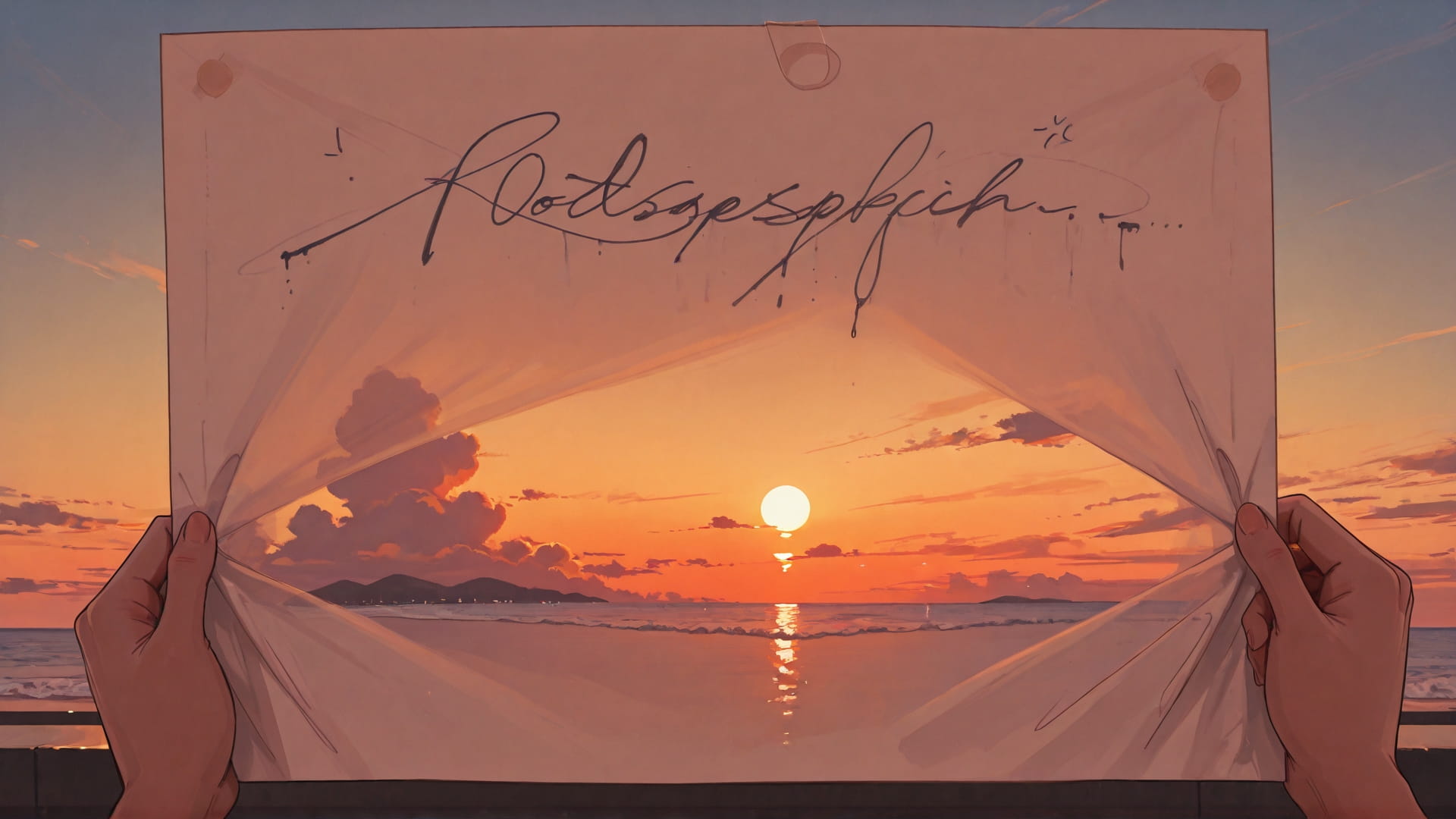 Orange Sunset Sky NotesAppChic smartphone wallpaper free download, vertical 16:9 format, Orange, Sunset, Sky, Summer 001