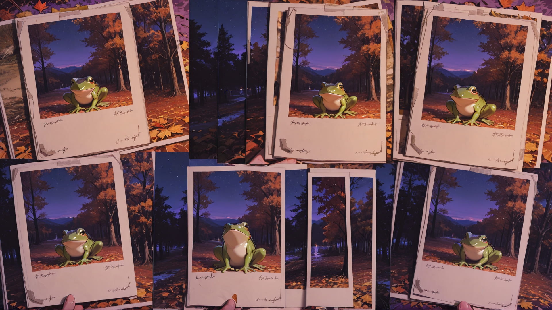 Purple Night Sky NotesAppChic smartphone wallpaper free download, vertical 16:9 format, Purple, Night, Sky, Autumn