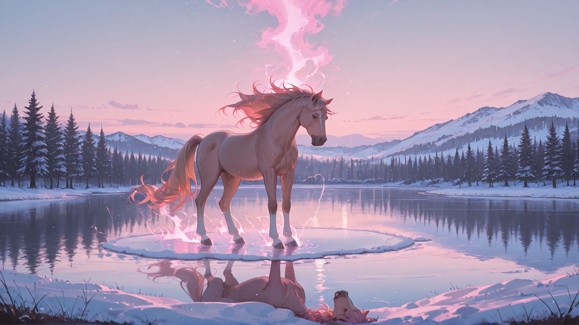 Pink Afternoon Sea Nuclear smartphone wallpaper free download, vertical 16:9 format, Pink, Afternoon, Sea, Winter