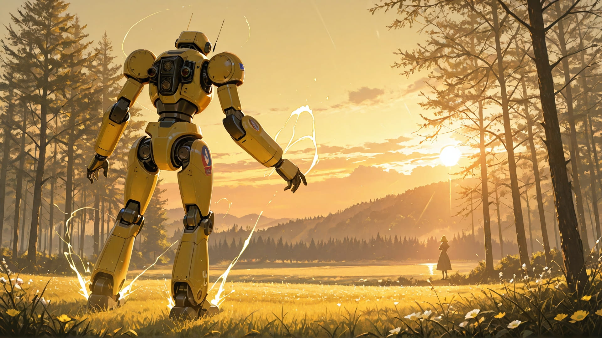 Yellow Sunset Nature Nuclear smartphone wallpaper free download, vertical 16:9 format, Yellow, Sunset, Nature, Spring