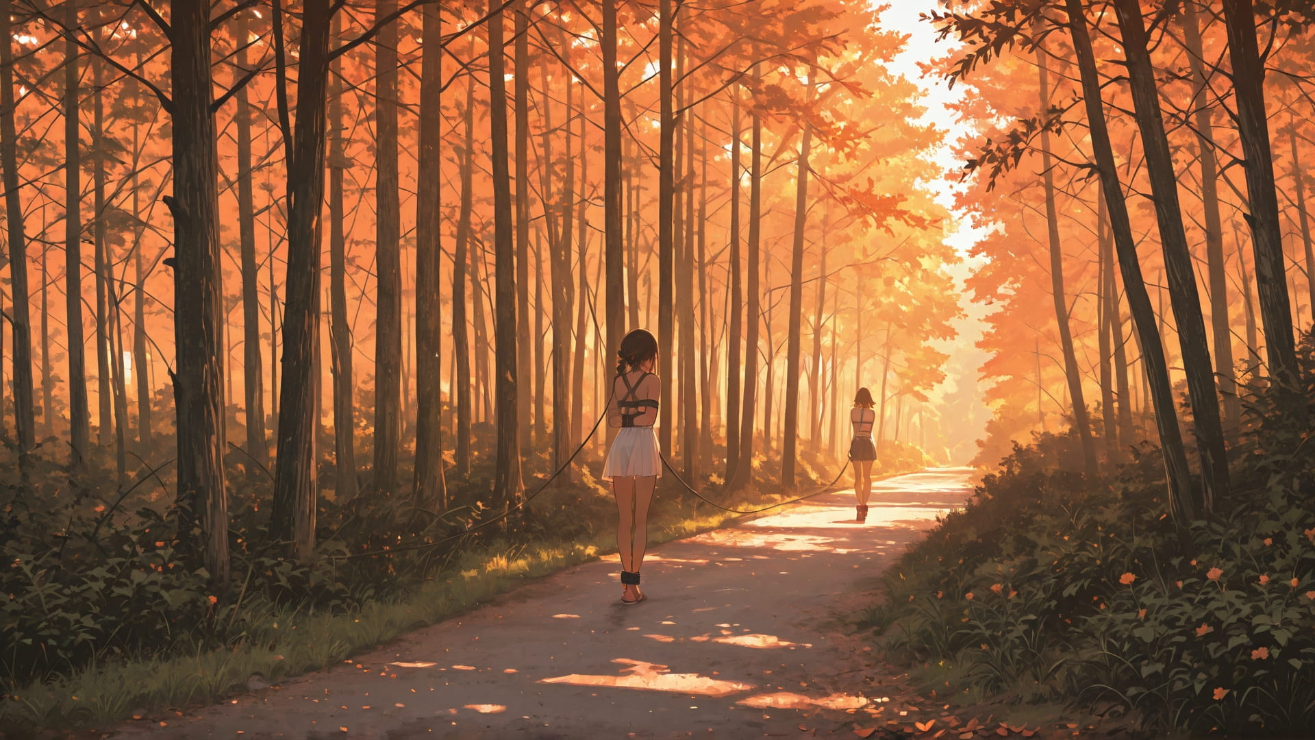 Orange Afternoon Nature OptOutEra smartphone wallpaper free download, vertical 16:9 format, Orange, Afternoon, Nature, Summer 001