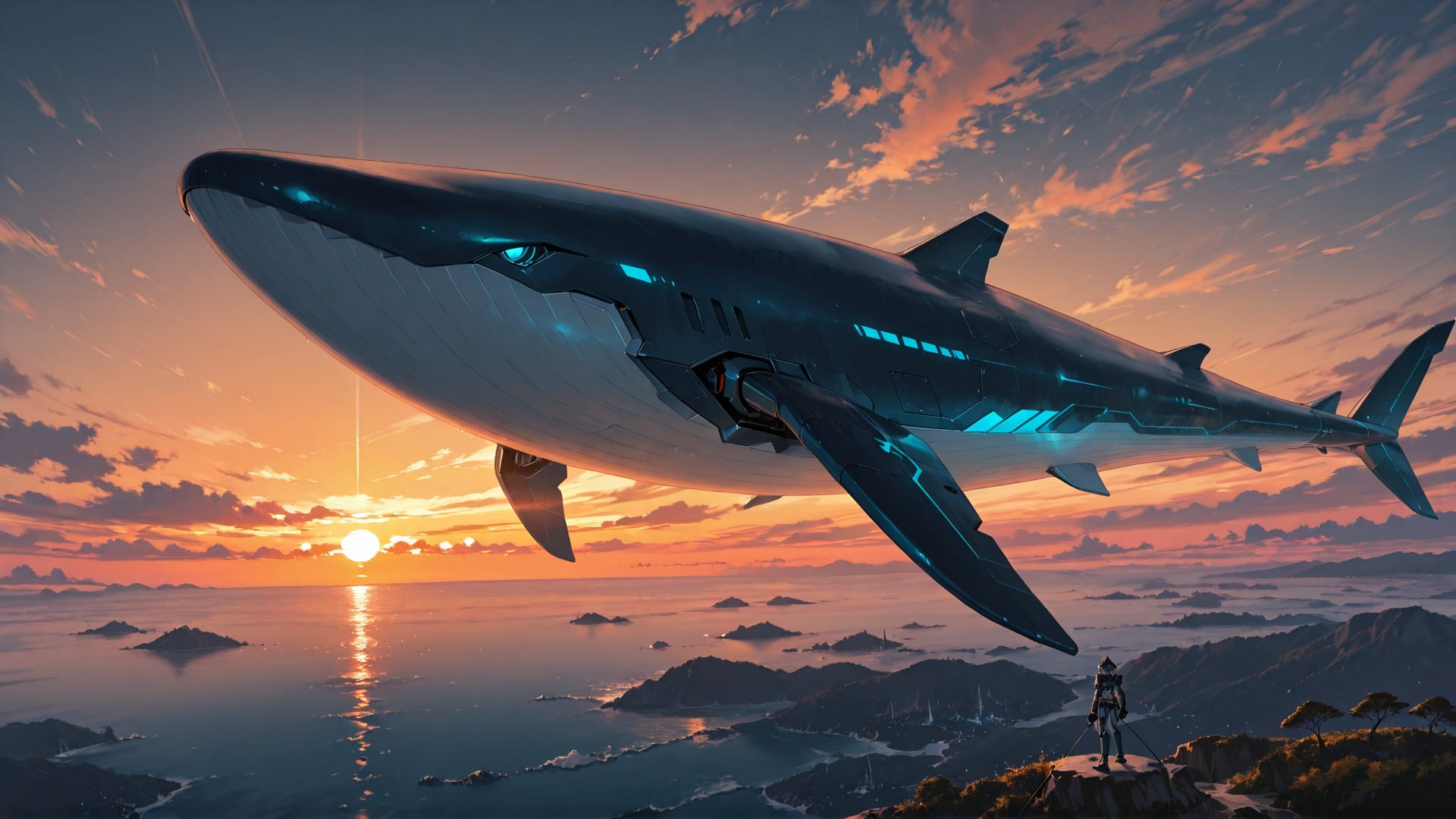 Orange Sunset Sea OptOutEra smartphone wallpaper free download, vertical 16:9 format, Orange, Sunset, Sea, Spring