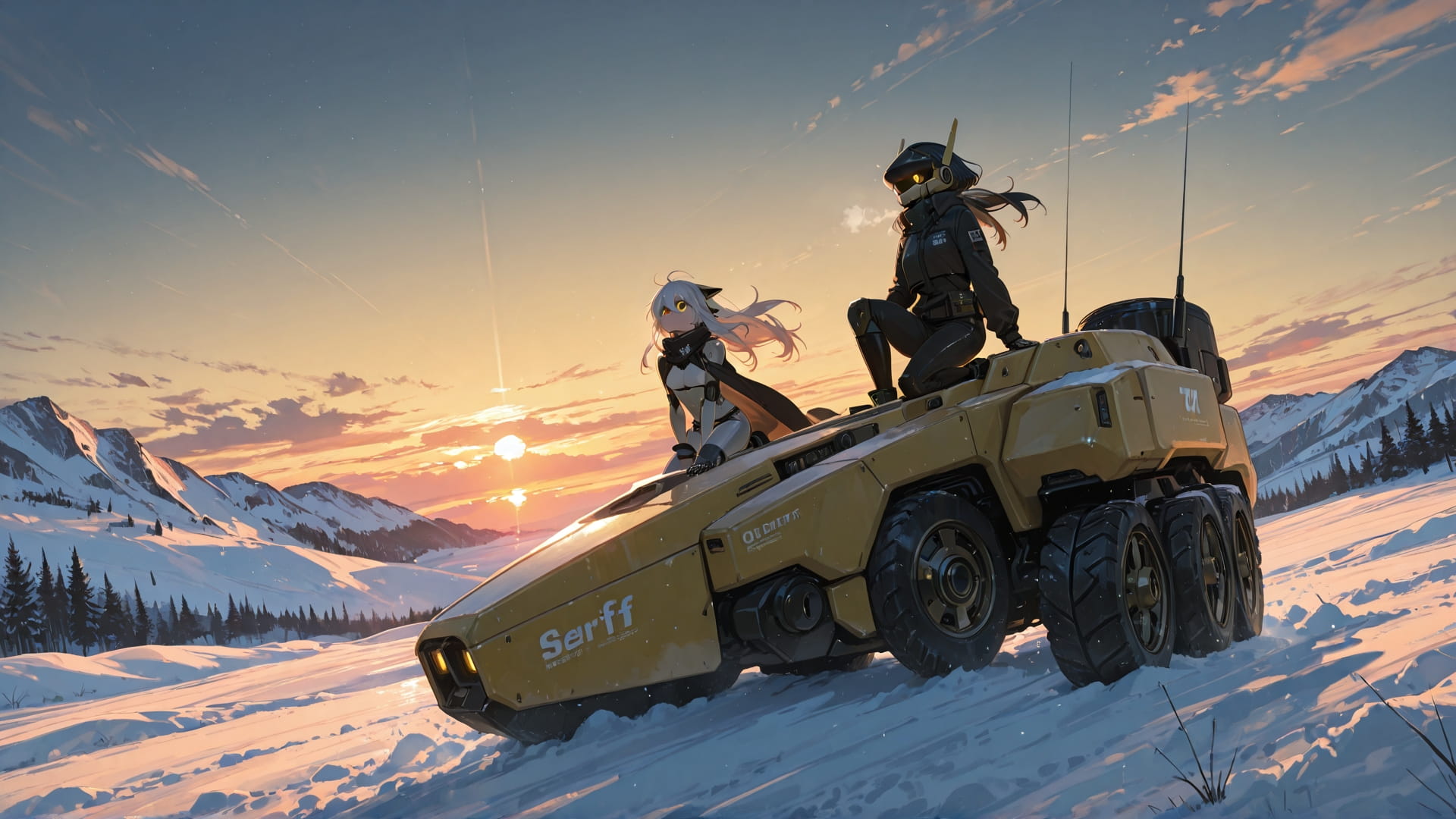 Yellow Sunset Sky OptOutEra smartphone wallpaper free download, vertical 16:9 format, Yellow, Sunset, Sky, Winter