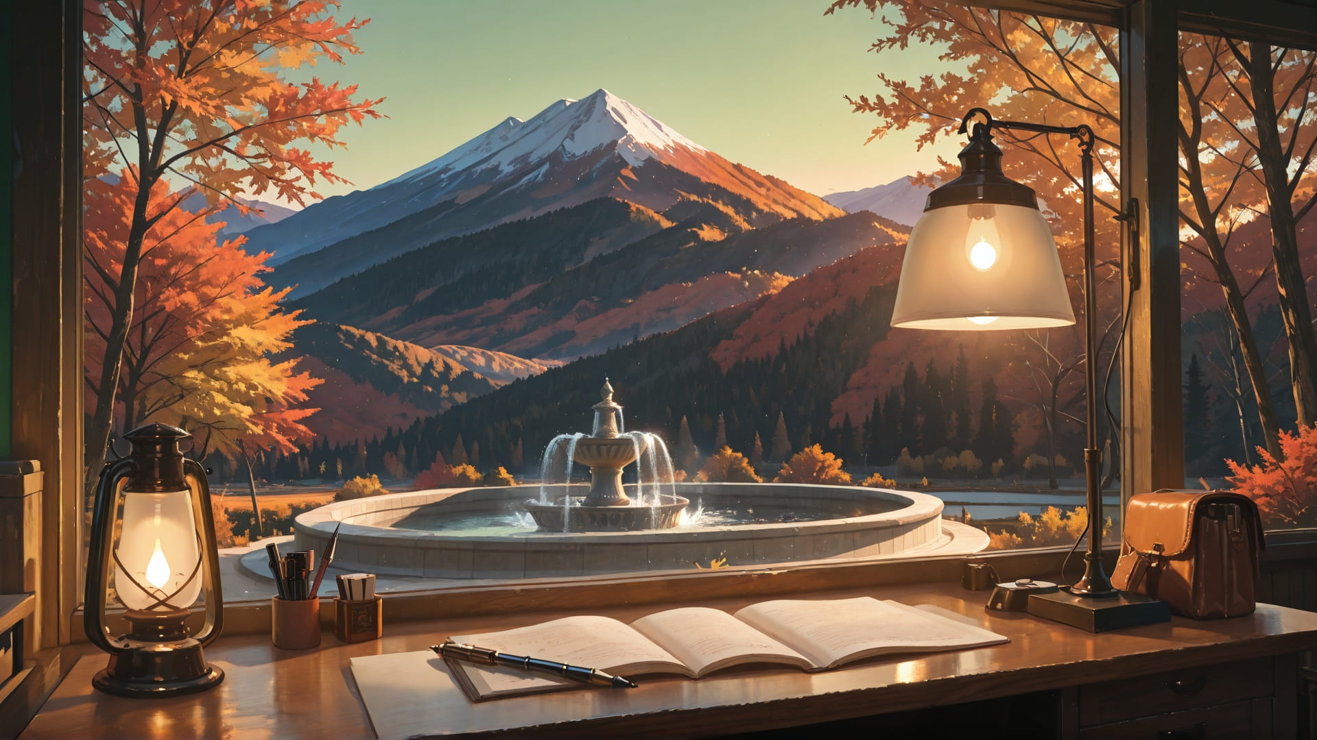 Green Afternoon Mountain PenPals smartphone wallpaper free download, vertical 16:9 format, Green, Afternoon, Mountain, Autumn 001