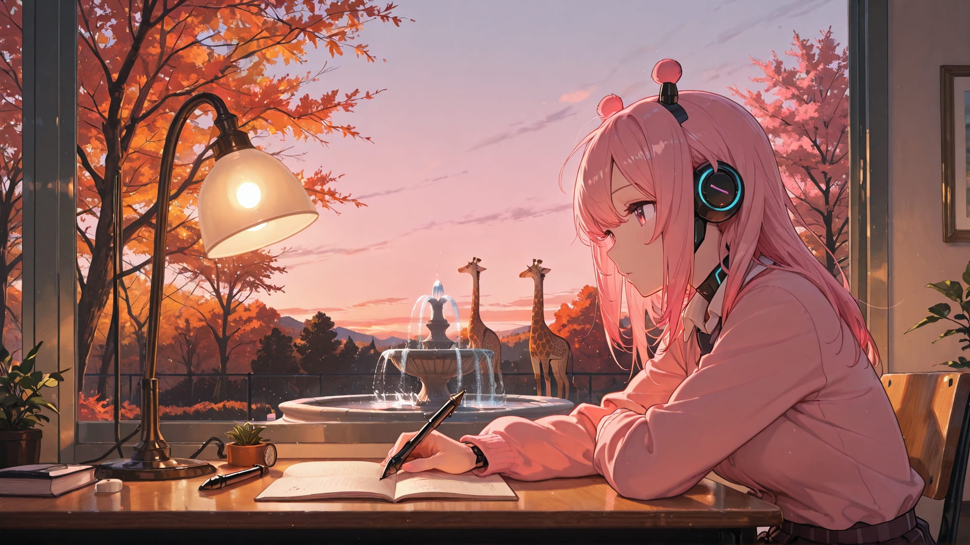 Pink Afternoon Sky PenPals smartphone wallpaper free download, vertical 16:9 format, Pink, Afternoon, Sky, Autumn