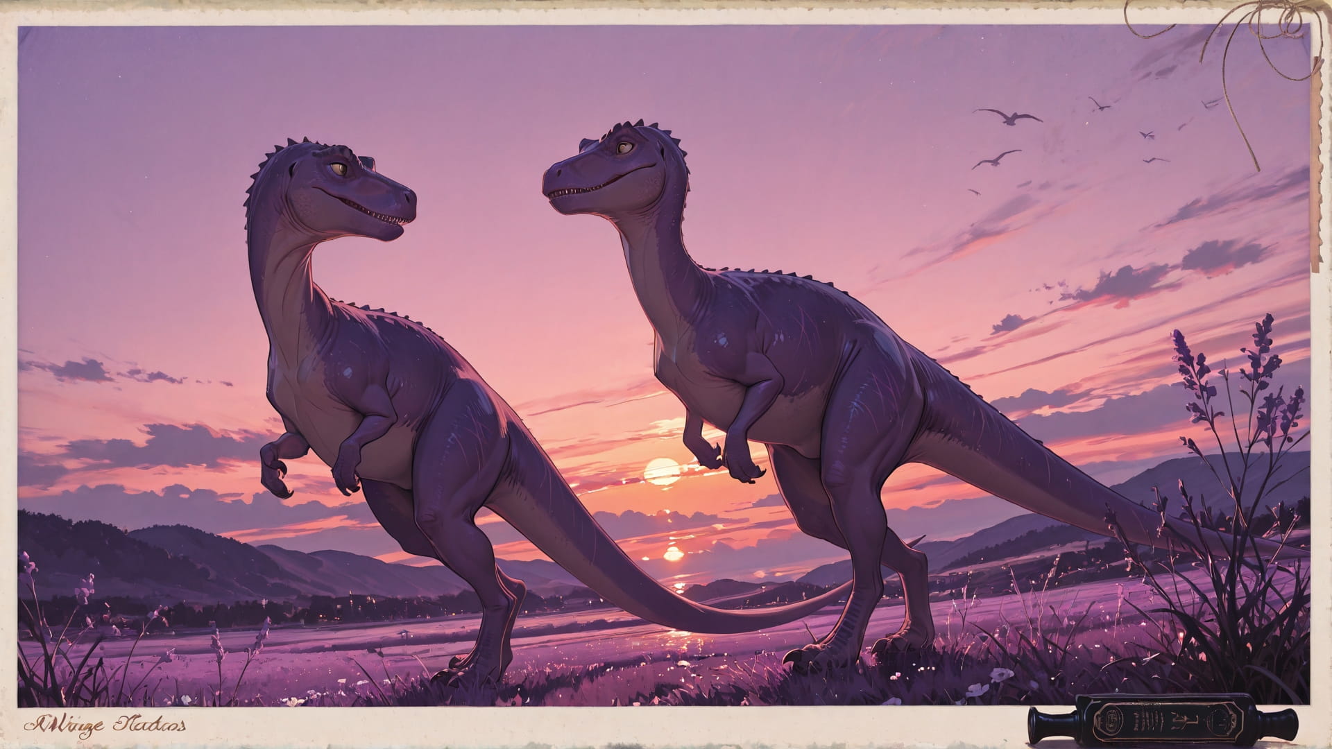 Purple Sunset Sky PenPals smartphone wallpaper free download, vertical 16:9 format, Purple, Sunset, Sky, Spring