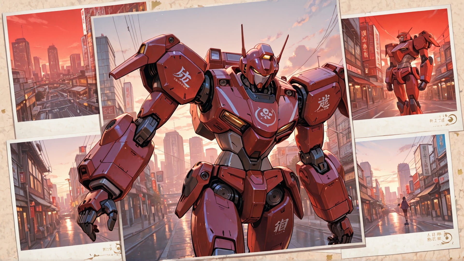 Red Afternoon City PenPals smartphone wallpaper free download, vertical 16:9 format, Red, Afternoon, City, Summer