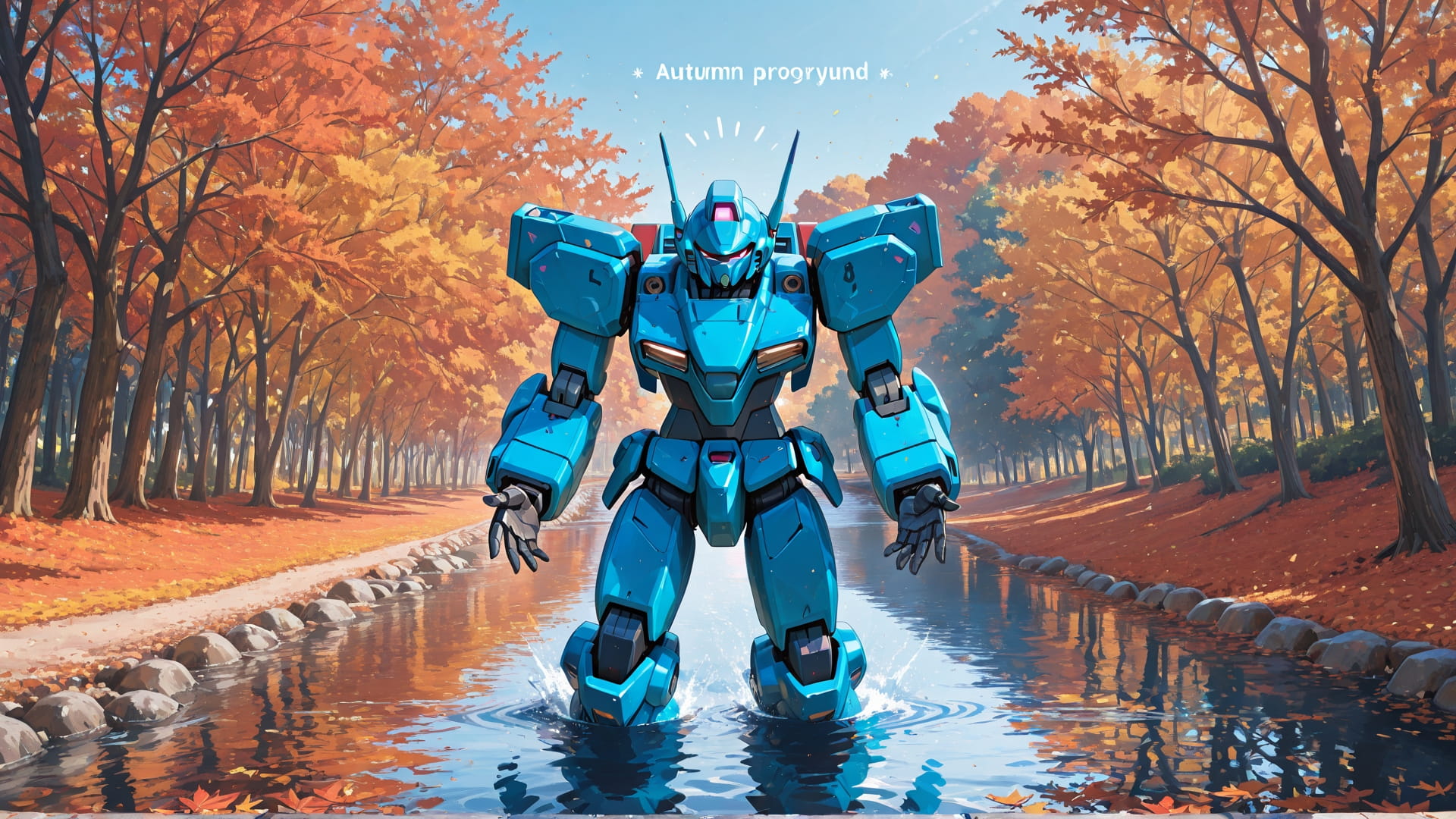 Blue Afternoon Sea PromptPlayground smartphone wallpaper free download, vertical 16:9 format, Blue, Afternoon, Sea, Autumn