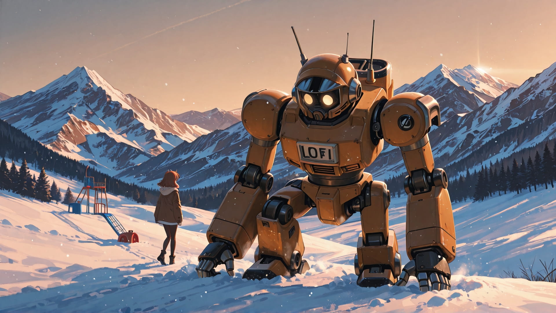 Brown Afternoon Mountain PromptPlayground smartphone wallpaper free download, vertical 16:9 format, Brown, Afternoon, Mountain, Winter