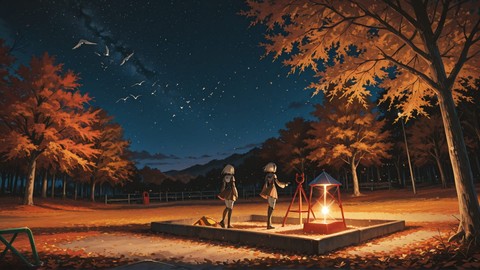 Brown Night Sky PromptPlayground smartphone wallpaper free download, vertical 9:16 format, Brown, Night, Sky, Autumn