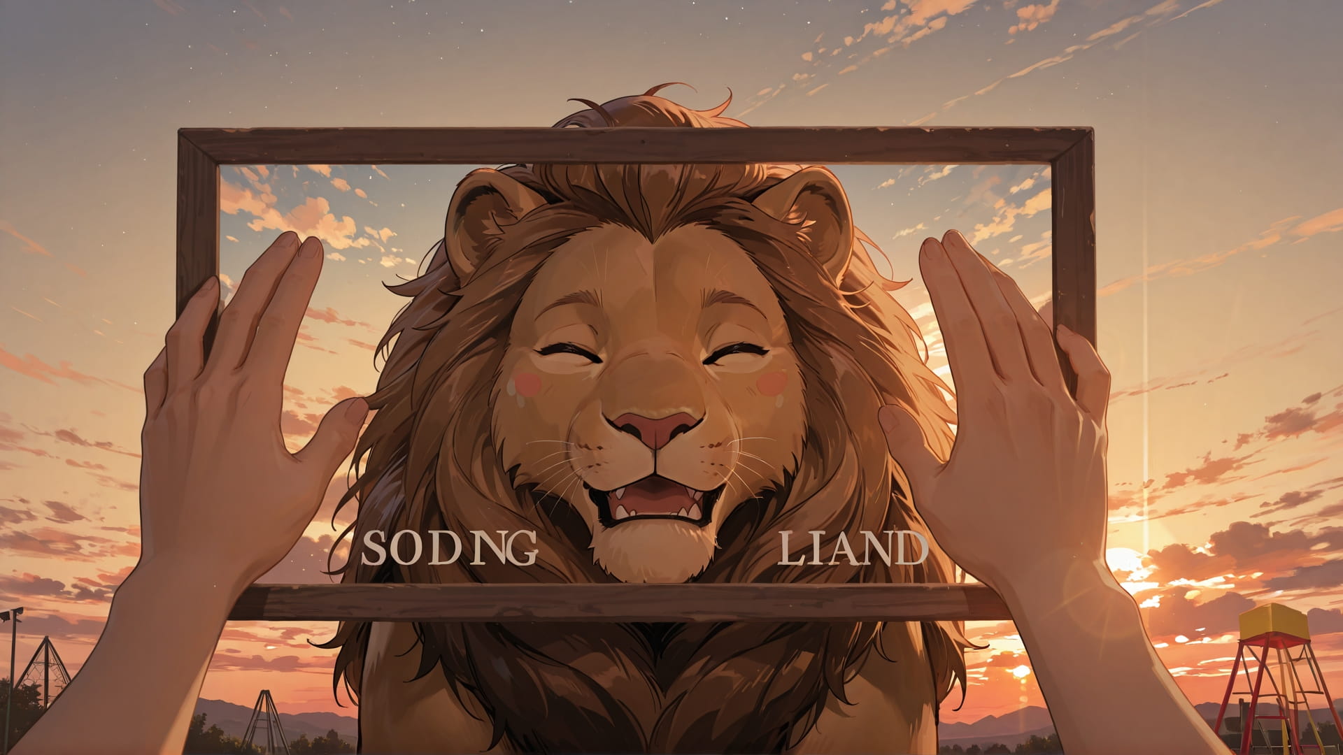 Brown Sunset Sky PromptPlayground smartphone wallpaper free download, vertical 16:9 format, Brown, Sunset, Sky, Spring