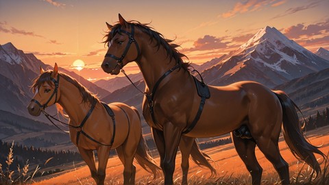 Orange Sunset Mountain QuietLuxury smartphone wallpaper free download, vertical 9:16 format, Orange, Sunset, Mountain, Spring
