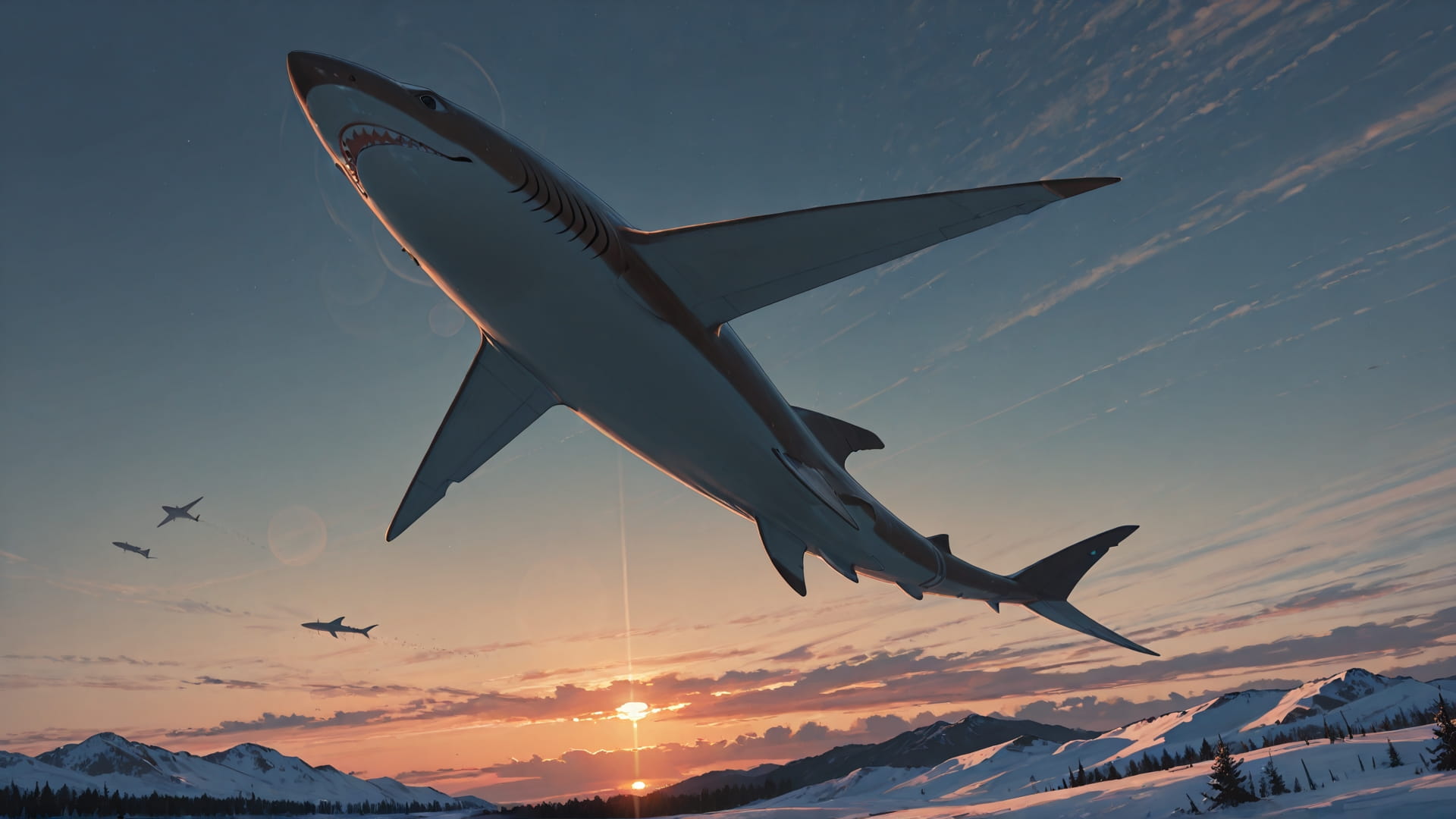 Brown Sunset Sky RealityWarp smartphone wallpaper free download, vertical 16:9 format, Brown, Sunset, Sky, Winter