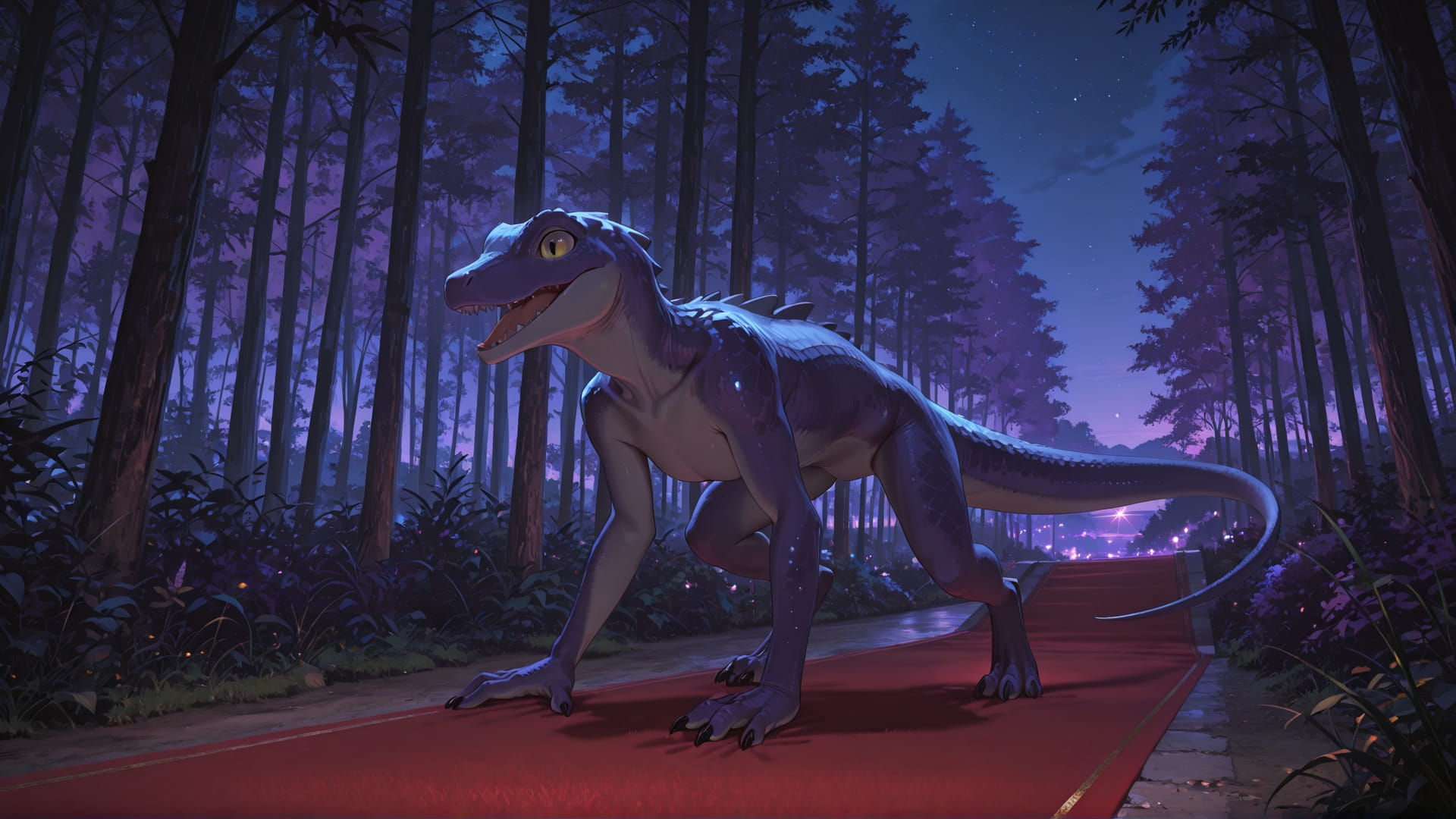 Purple Night Nature RedCarpet smartphone wallpaper free download, vertical 16:9 format, Purple, Night, Nature, Summer