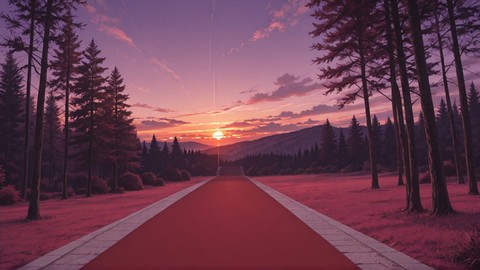 Purple Sunset Nature RedCarpet smartphone wallpaper free download, vertical 9:16 format, Purple, Sunset, Nature, Summer 001