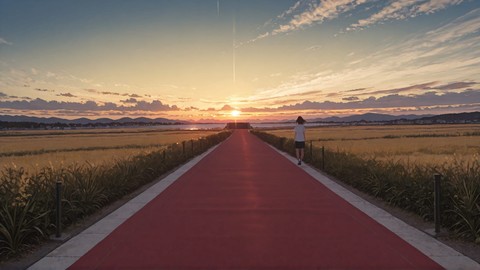 Yellow Afternoon Sky RedCarpet smartphone wallpaper free download, vertical 9:16 format, Yellow, Afternoon, Sky, Summer 001