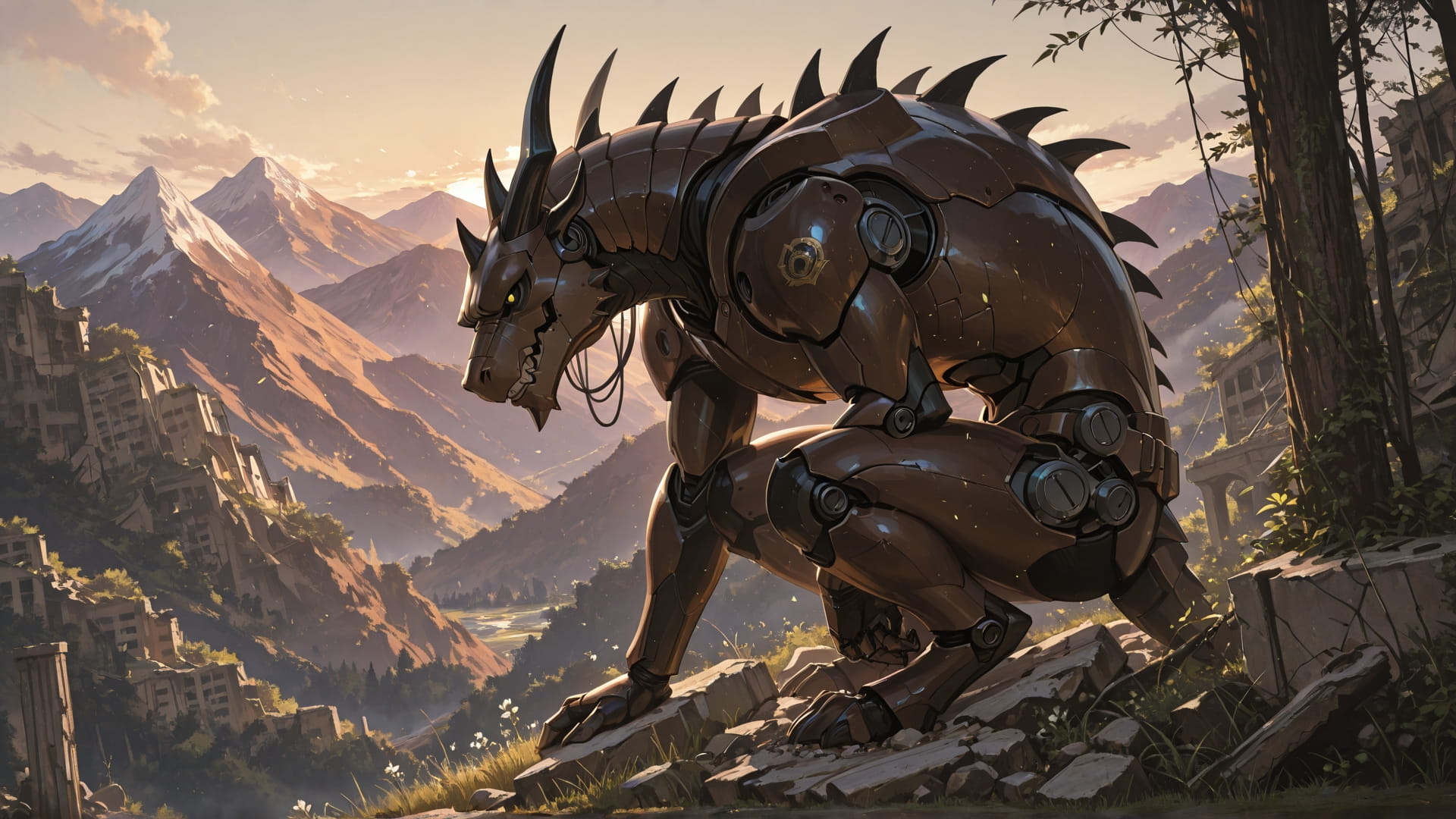 Brown Afternoon Mountain Ruins smartphone wallpaper free download, vertical 16:9 format, Brown, Afternoon, Mountain, Spring