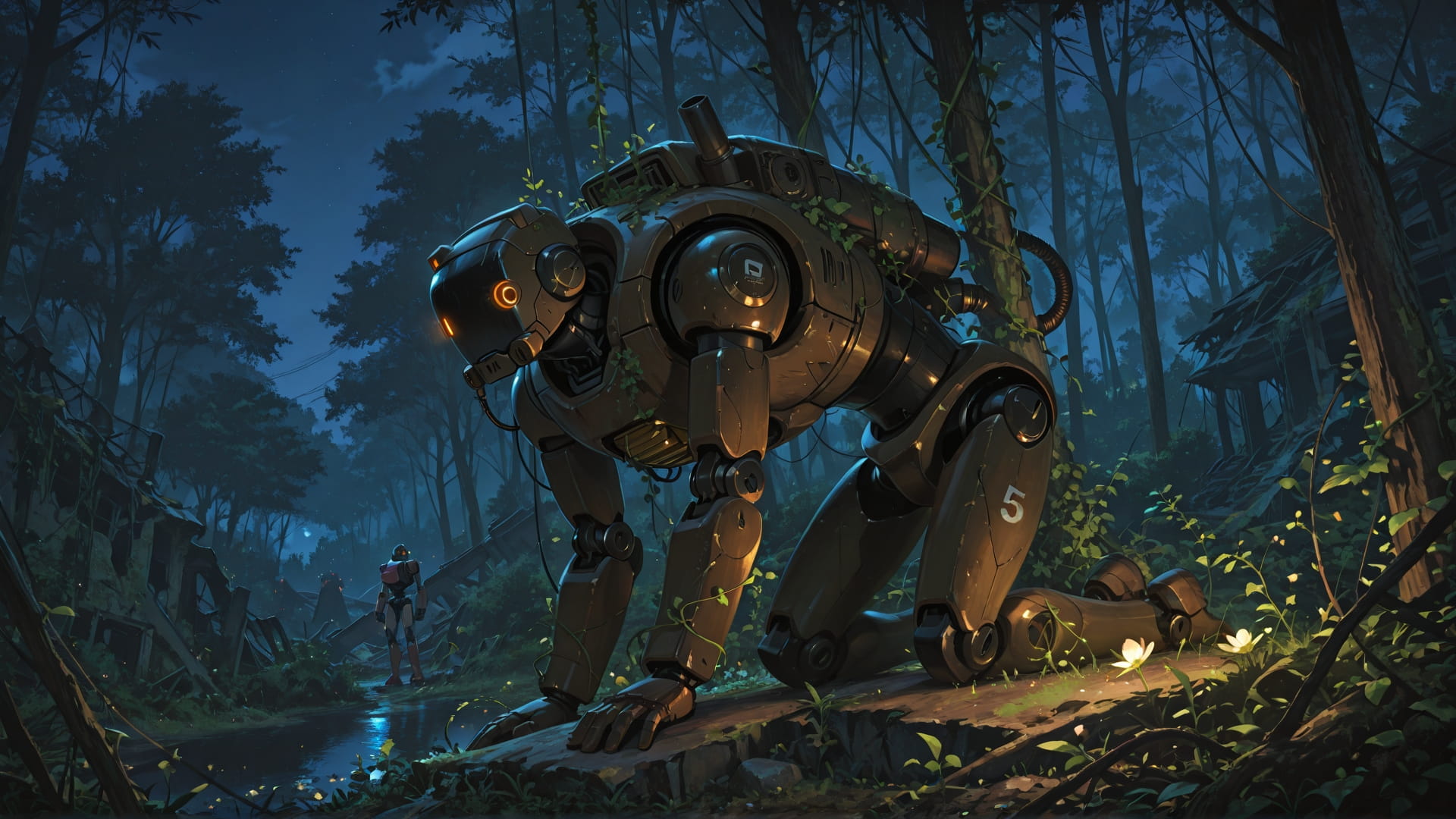 Brown Night Nature Ruins smartphone wallpaper free download, vertical 16:9 format, Brown, Night, Nature, Spring