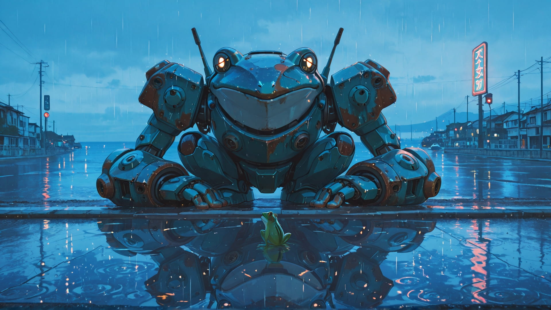 Blue Afternoon Sea Rust smartphone wallpaper free download, vertical 16:9 format, Blue, Afternoon, Sea, Spring