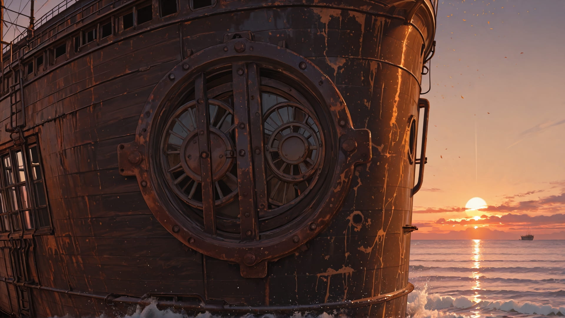 Brown Sunset Sky Rust smartphone wallpaper free download, vertical 16:9 format, Brown, Sunset, Sky, Autumn