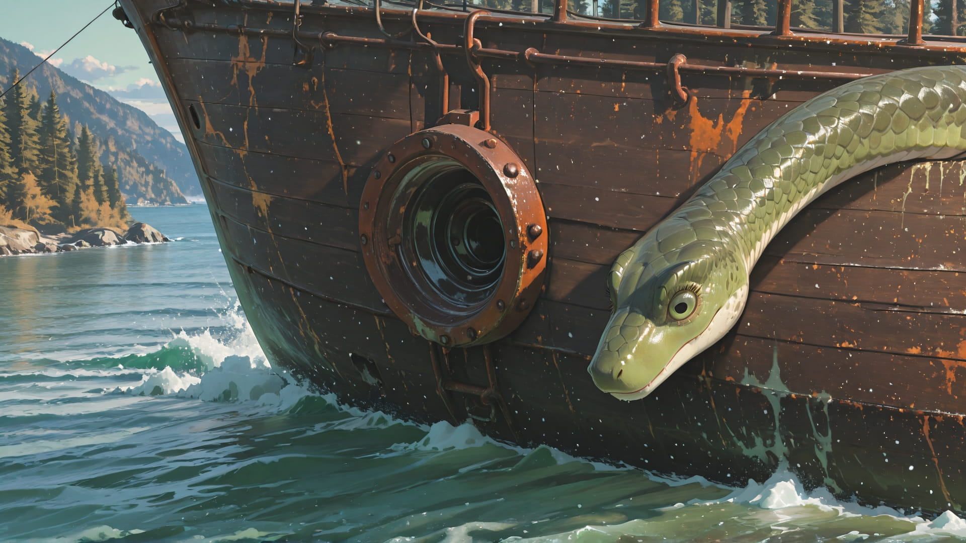 Green Afternoon Nature Rust smartphone wallpaper free download, vertical 16:9 format, Green, Afternoon, Nature, Winter