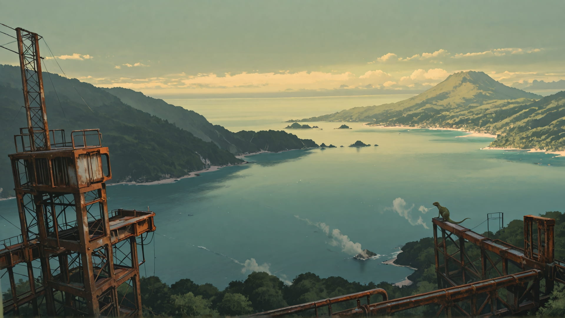 Green Afternoon Sea Rust smartphone wallpaper free download, vertical 16:9 format, Green, Afternoon, Sea, Summer