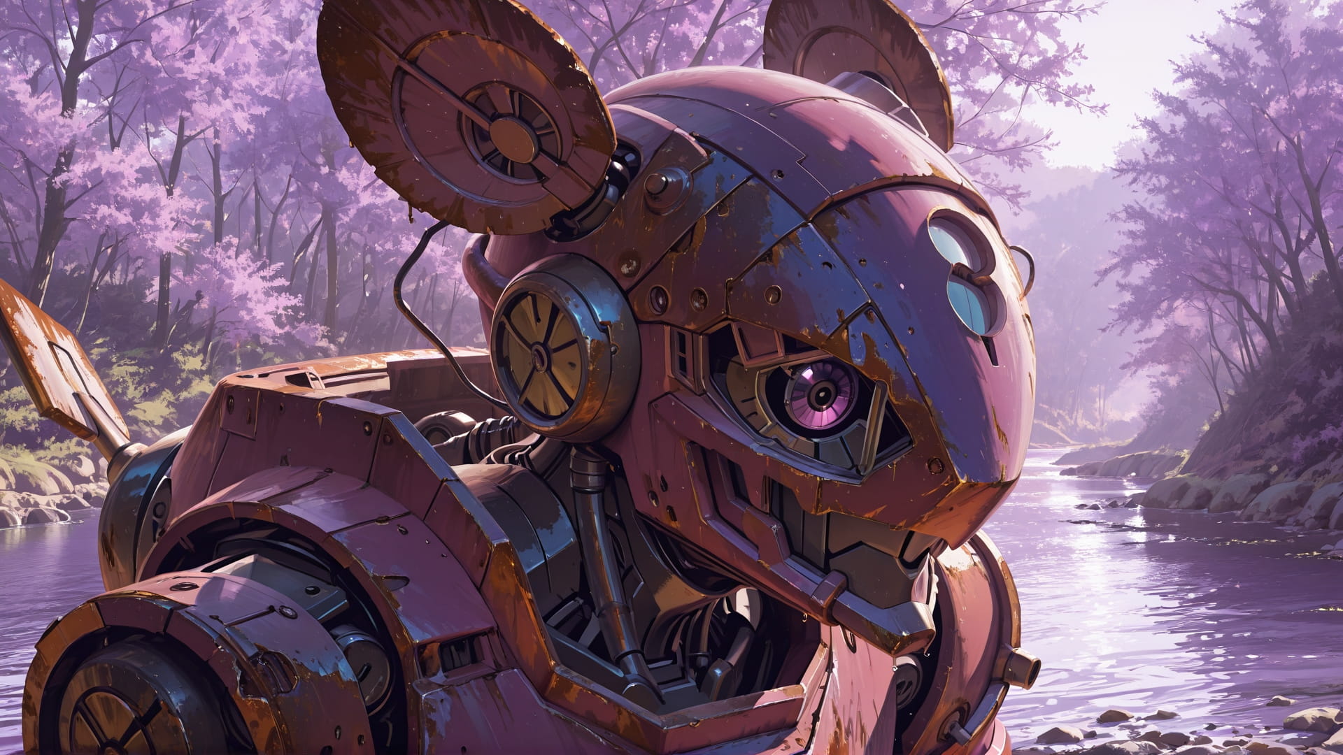 Purple Afternoon Sea Rust smartphone wallpaper free download, vertical 16:9 format, Purple, Afternoon, Sea, Spring