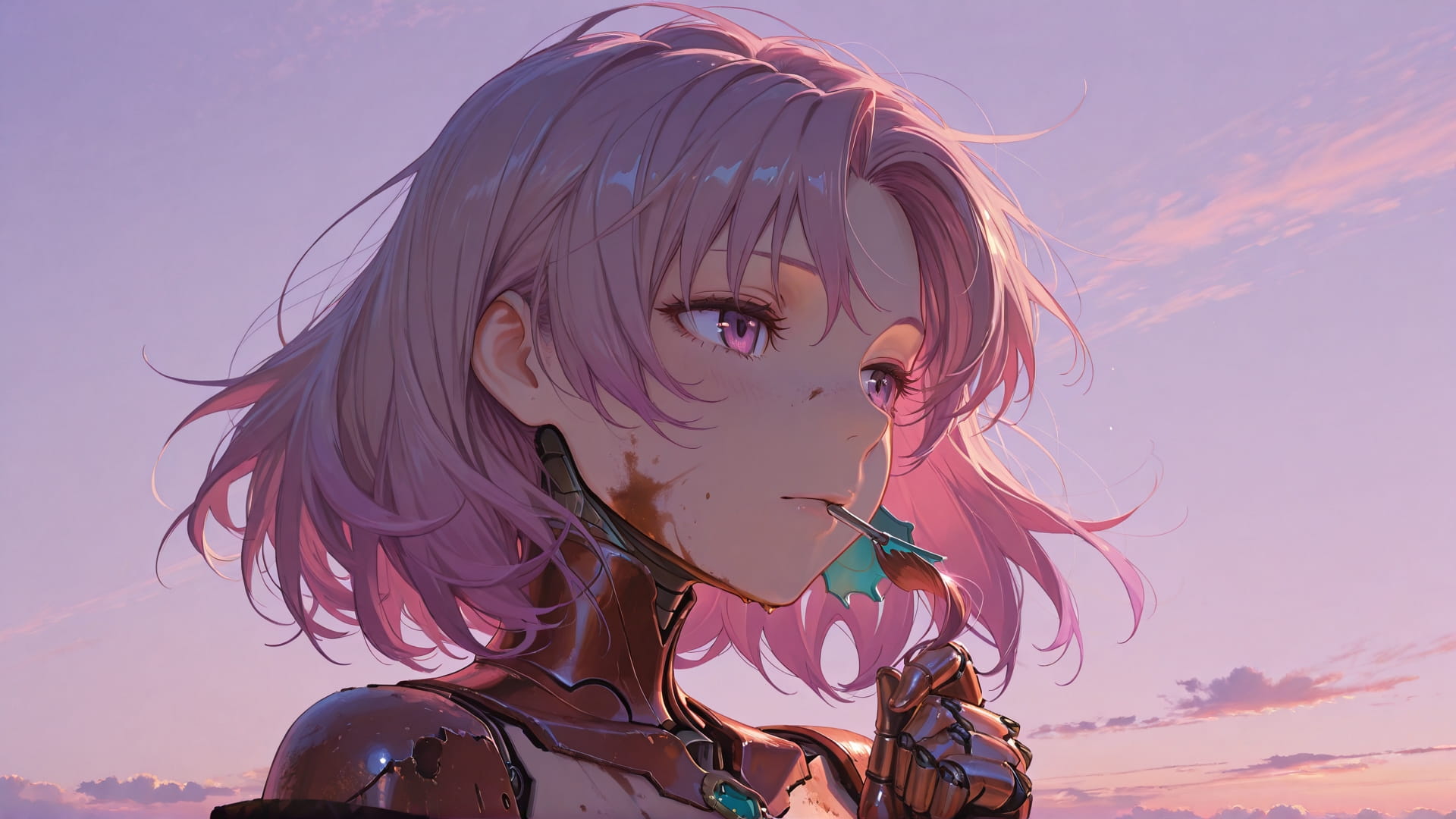 Purple Afternoon Sky Rust smartphone wallpaper free download, vertical 16:9 format, Purple, Afternoon, Sky, Spring 001