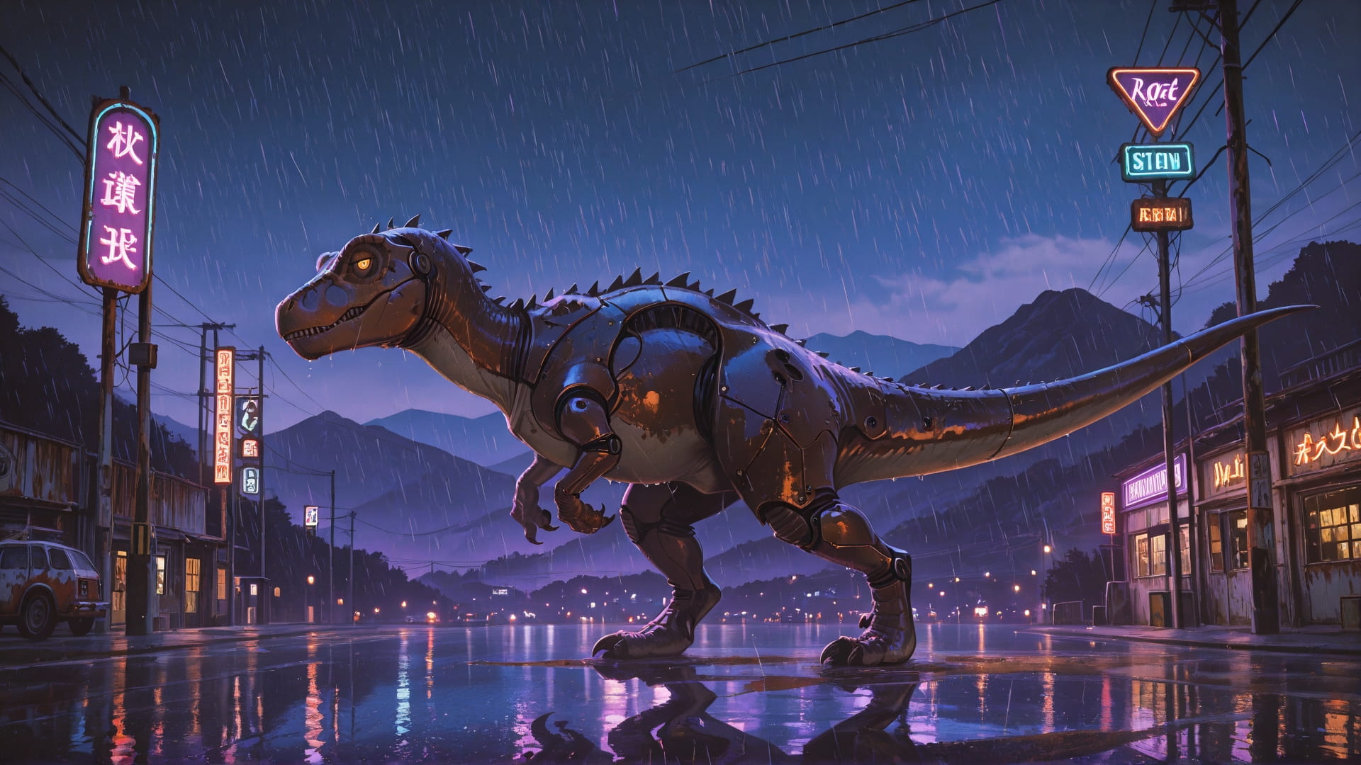 Purple Night Mountain Rust smartphone wallpaper free download, vertical 16:9 format, Purple, Night, Mountain, Summer