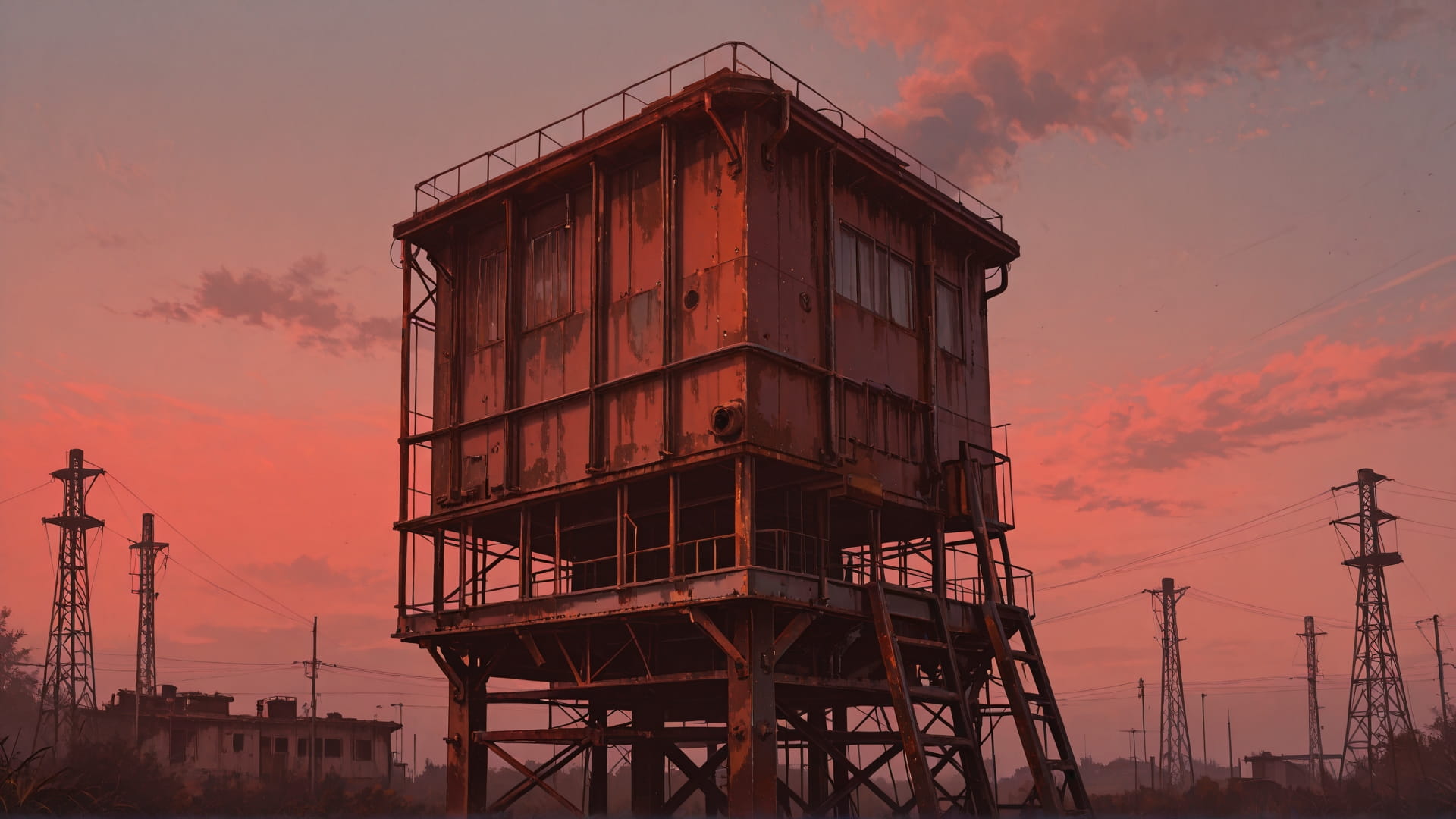 Red Afternoon Sky Rust smartphone wallpaper free download, vertical 16:9 format, Red, Afternoon, Sky, Spring 001