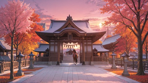 Pink Sunset City Sakura smartphone wallpaper free download, vertical 9:16 format, Pink, Sunset, City, Autumn