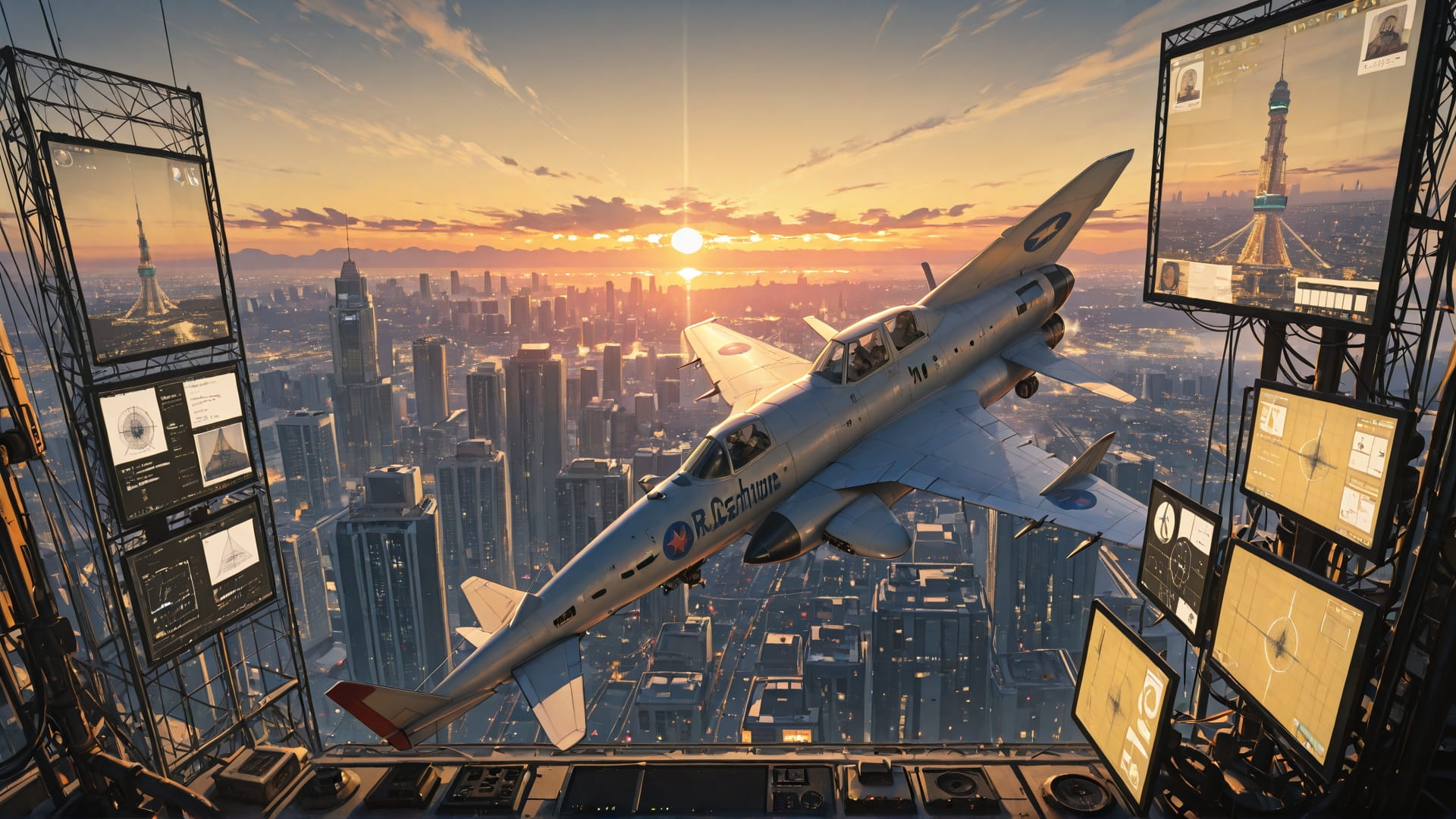 Yellow Sunset City SpaceXIPO smartphone wallpaper free download, vertical 16:9 format, Yellow, Sunset, City, Winter