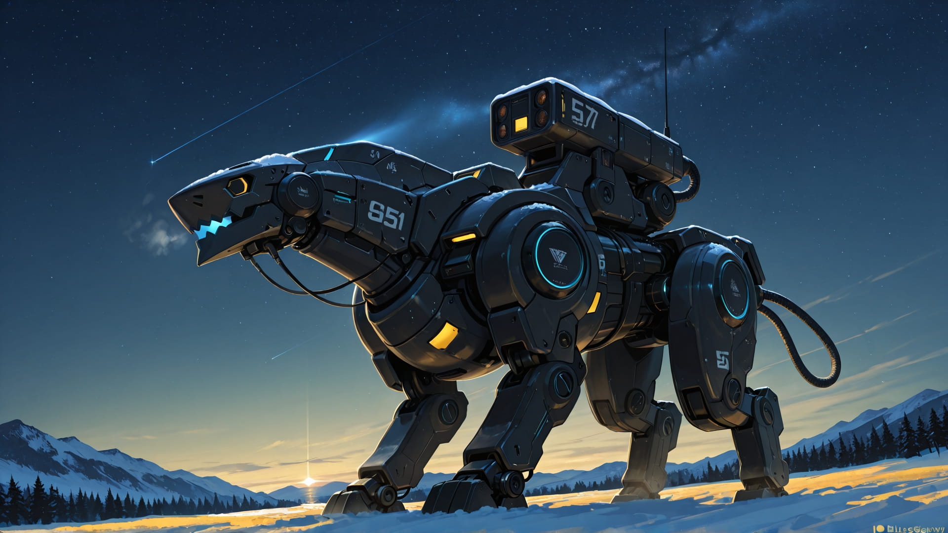 Yellow Night Sky StarrySky smartphone wallpaper free download, vertical 16:9 format, Yellow, Night, Sky, Winter