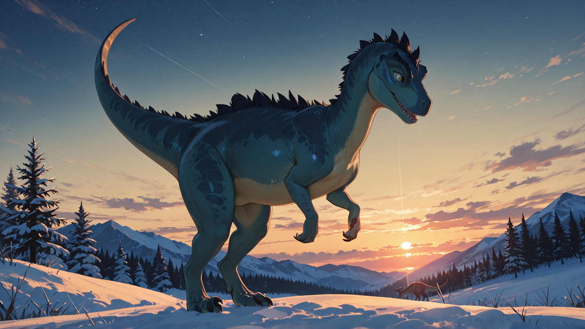 Yellow Sunset Sky StarrySky smartphone wallpaper free download, vertical 16:9 format, Yellow, Sunset, Sky, Winter