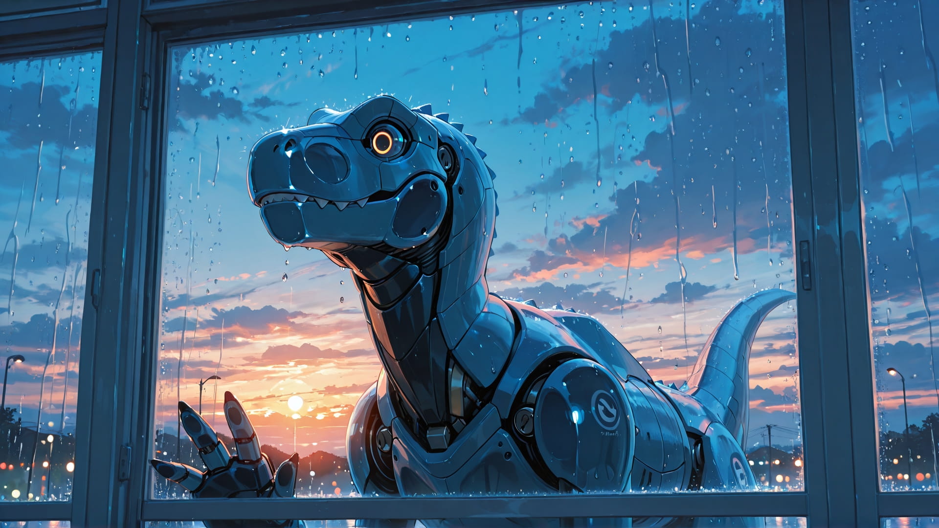 Blue Sunset Sky Storm smartphone wallpaper free download, vertical 16:9 format, Blue, Sunset, Sky, Summer