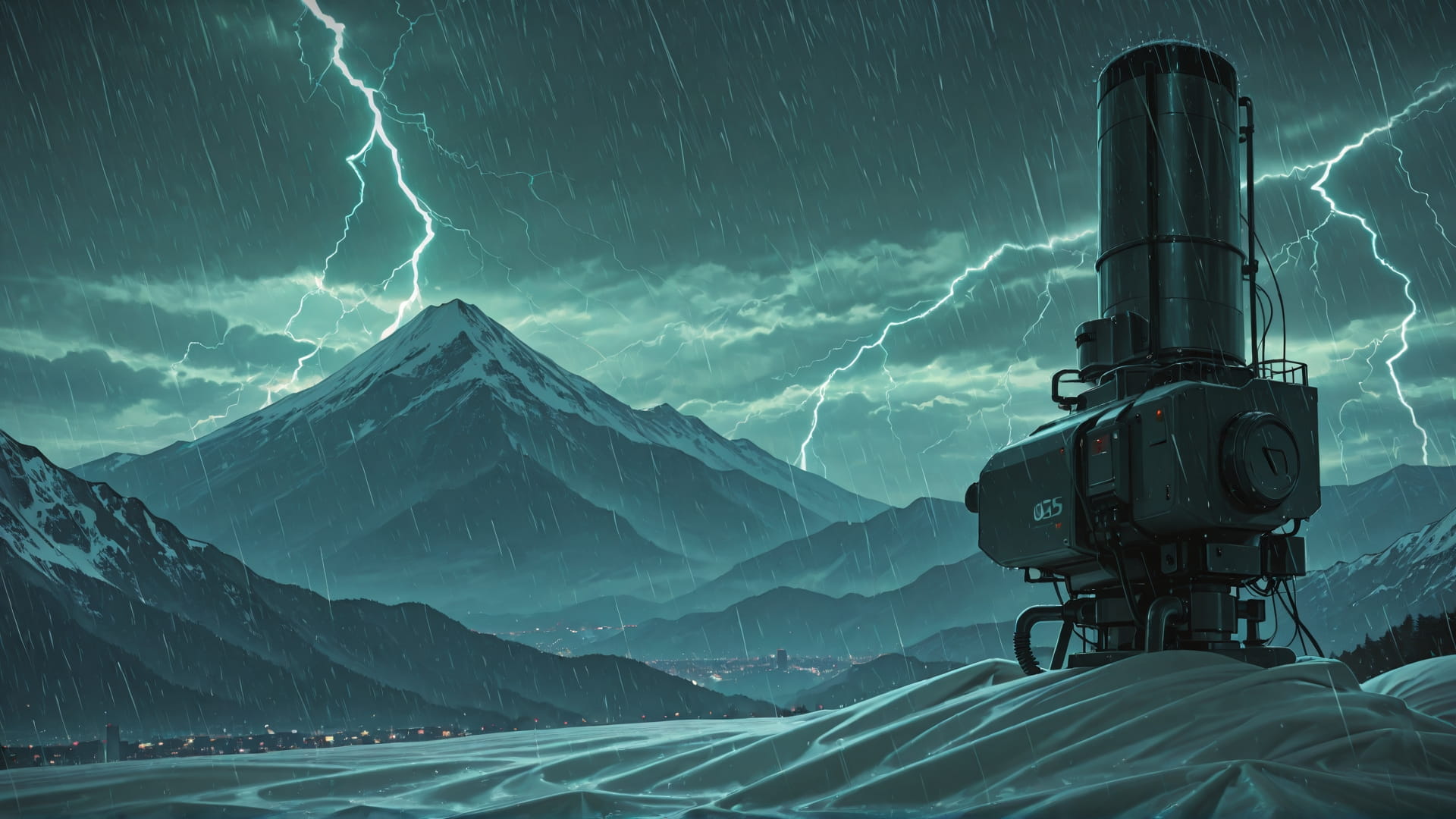 Green Afternoon Mountain Storm smartphone wallpaper free download, vertical 16:9 format, Green, Afternoon, Mountain, Winter