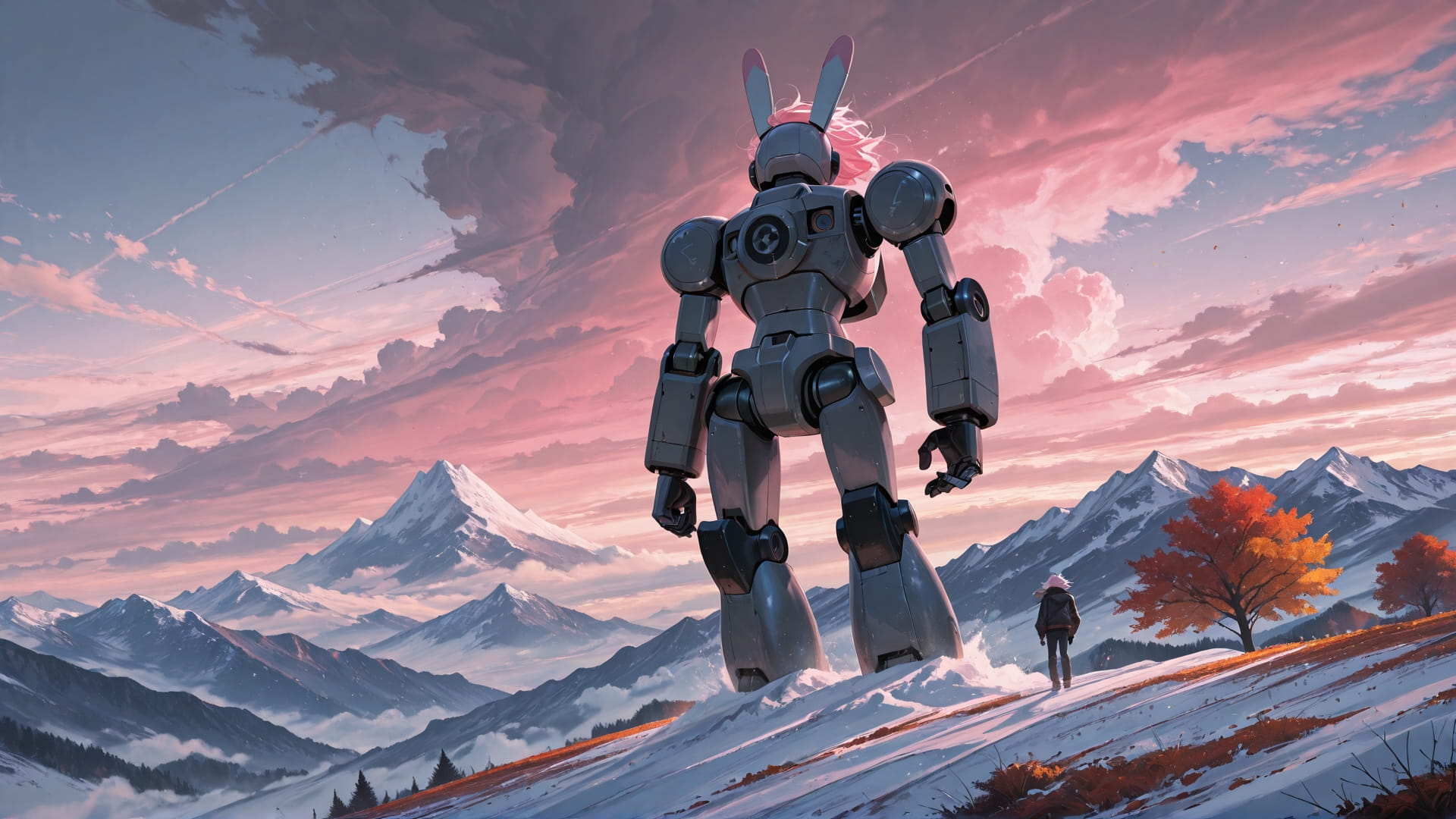 Pink Afternoon Sky Storm smartphone wallpaper free download, vertical 16:9 format, Pink, Afternoon, Sky, Autumn