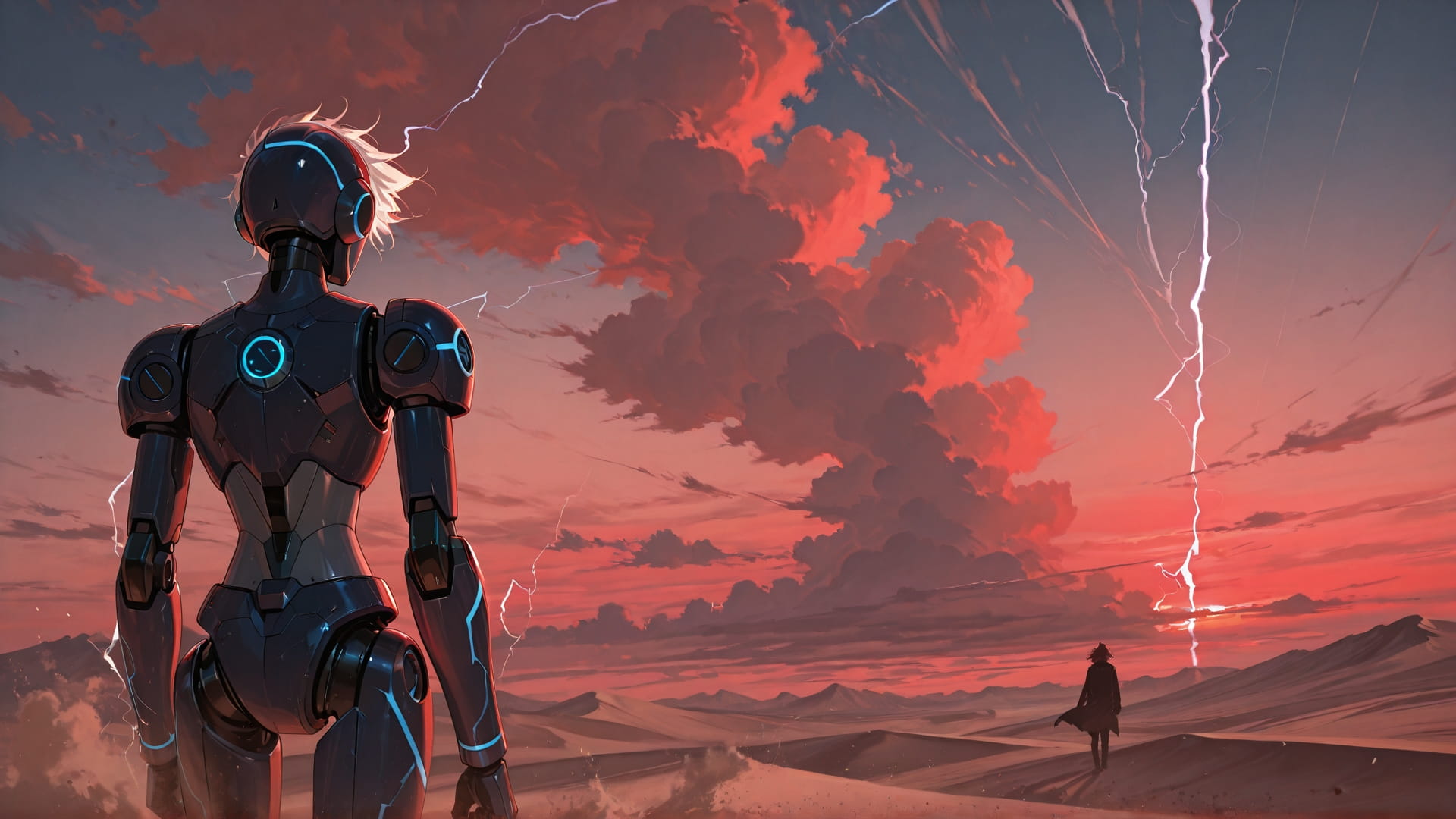 Red Afternoon Sky Storm smartphone wallpaper free download, vertical 16:9 format, Red, Afternoon, Sky, Spring