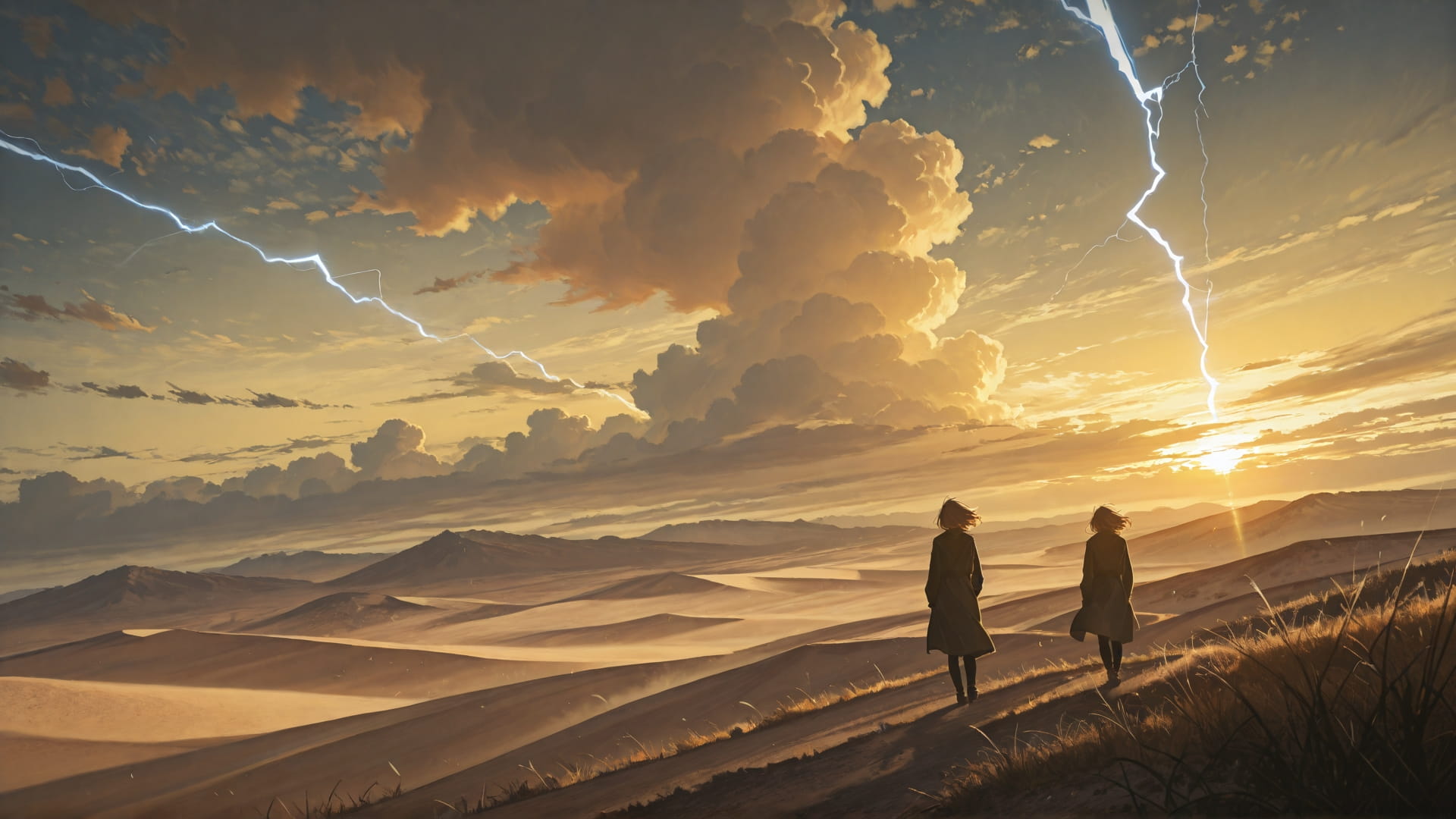 Yellow Afternoon Nature Storm smartphone wallpaper free download, vertical 16:9 format, Yellow, Afternoon, Nature, Spring 001