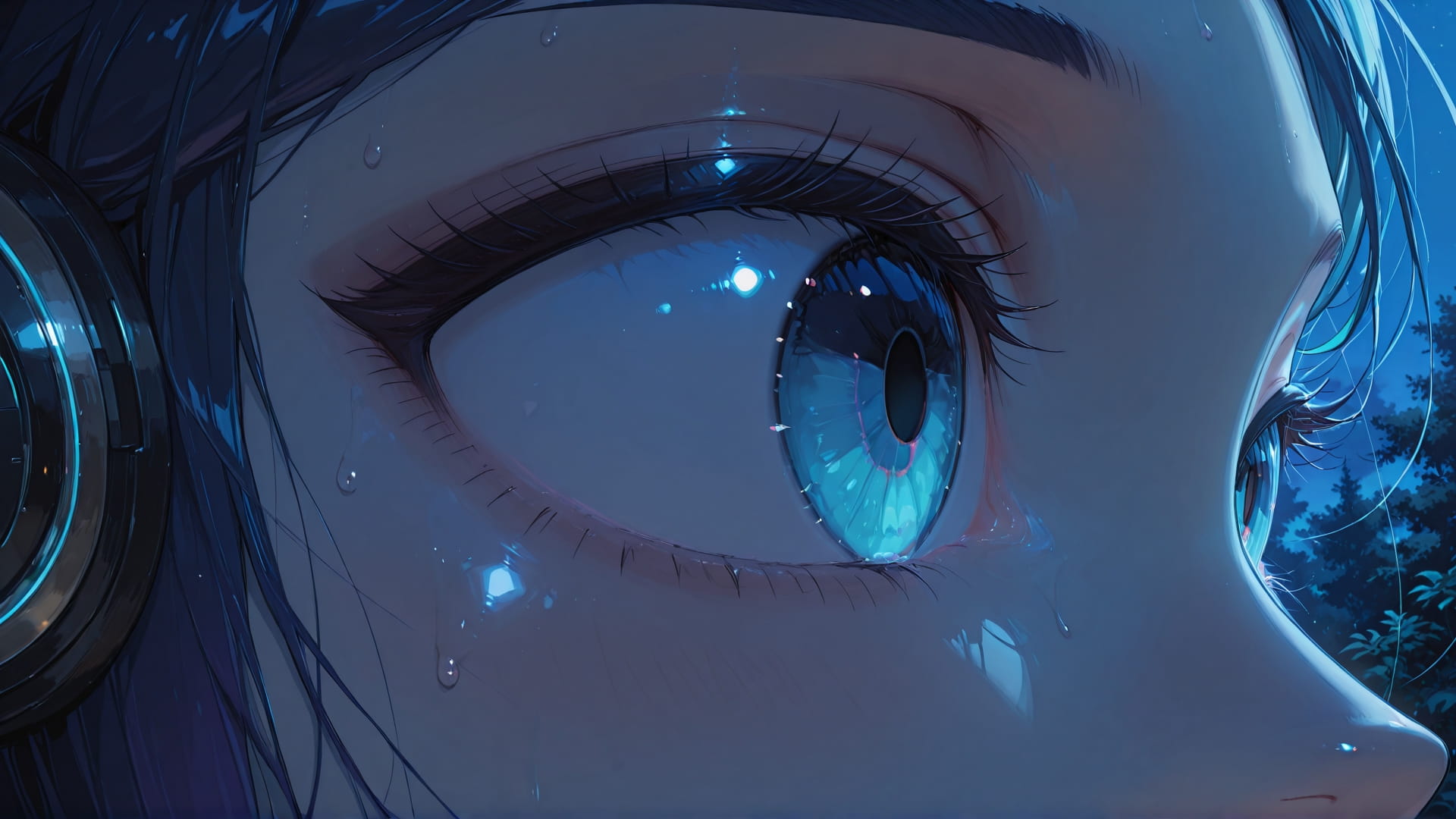 Blue Night Nature TextureCheck smartphone wallpaper free download, vertical 16:9 format, Blue, Night, Nature, Summer