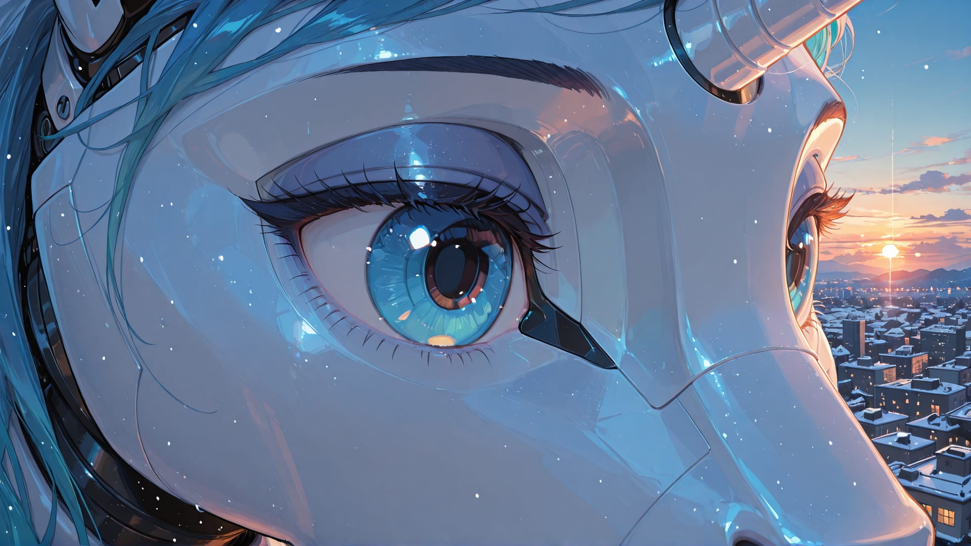 Blue Sunset City TextureCheck smartphone wallpaper free download, vertical 16:9 format, Blue, Sunset, City, Winter