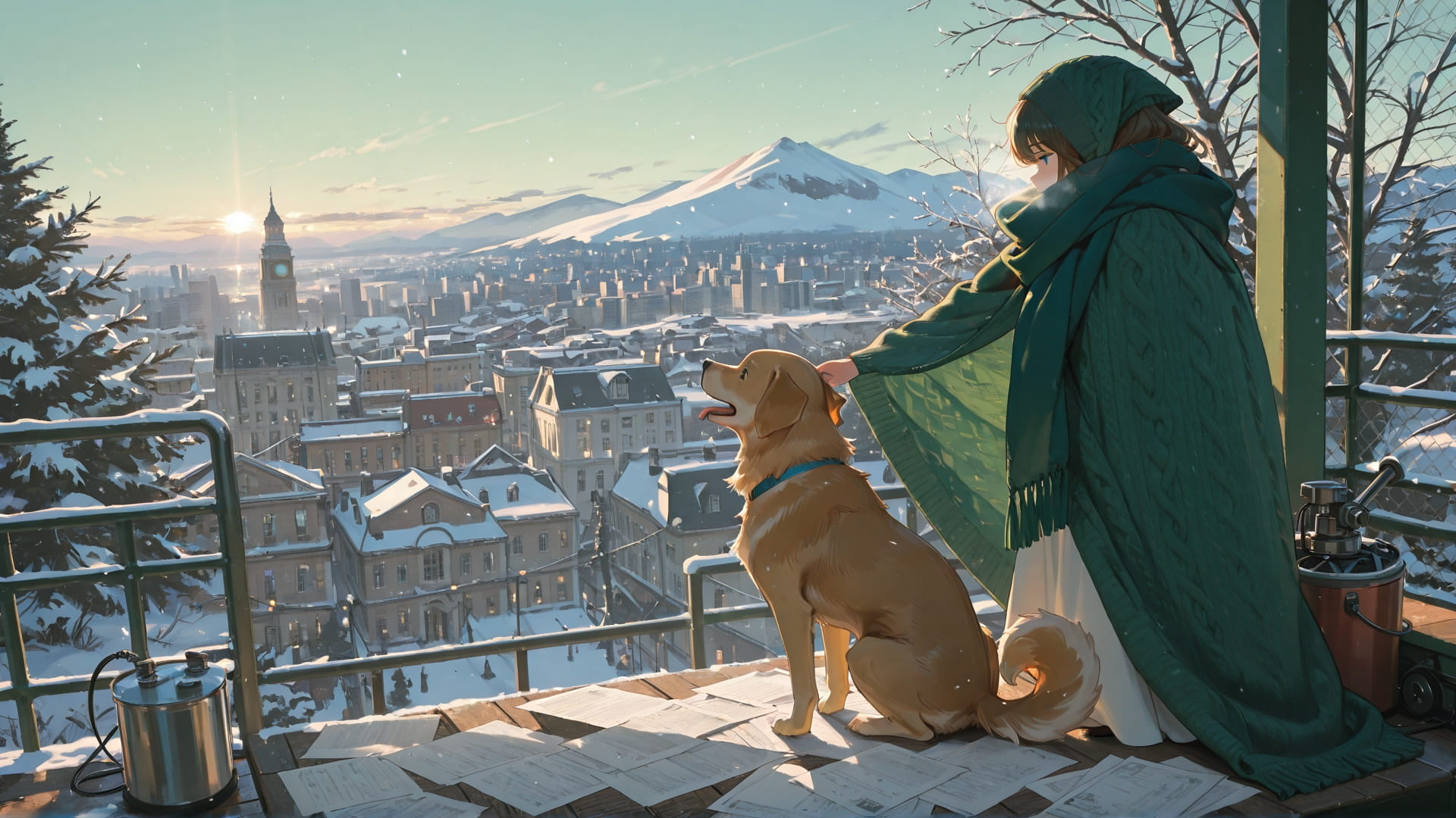 Green Afternoon City TextureCheck smartphone wallpaper free download, vertical 16:9 format, Green, Afternoon, City, Winter